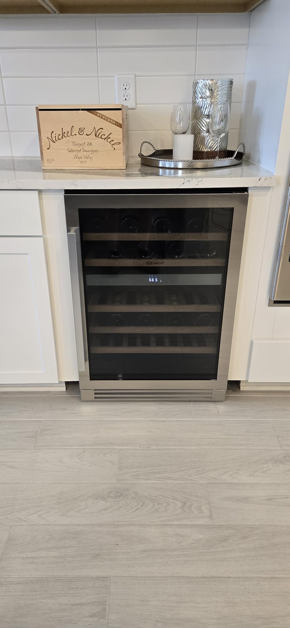 Ca'Lefort 15 Inch Wine Fridge, 33-Bottle Wine Cooler Refrigerator customer photo 2