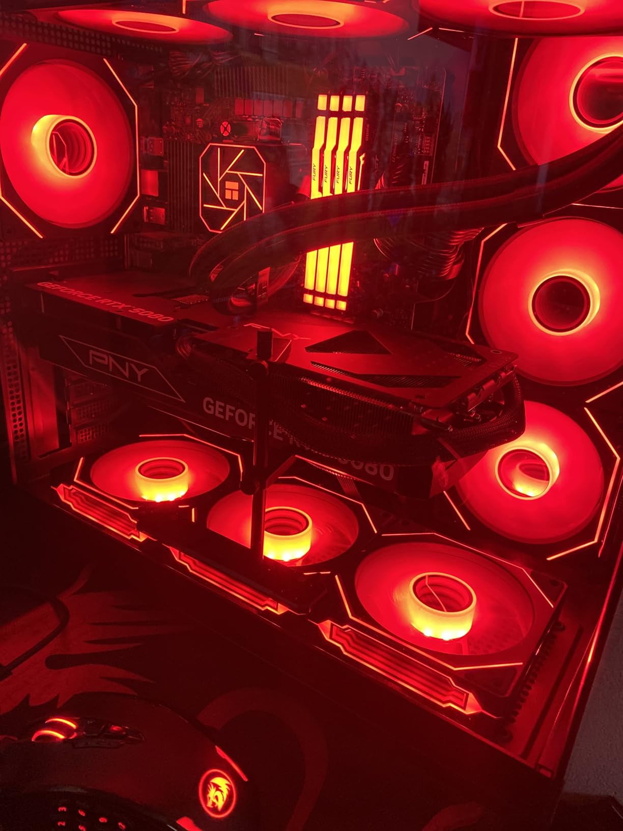 Kingston FURY Beast RGB 64GB 5600MT/s DDR5 CL40 DIMM Desktop Memory (Kit of 2) | Intel XMP 3.0 | Infrared Sync Technology | Overclocking Stability | KF556C40BBAK2-64 customer photo 2