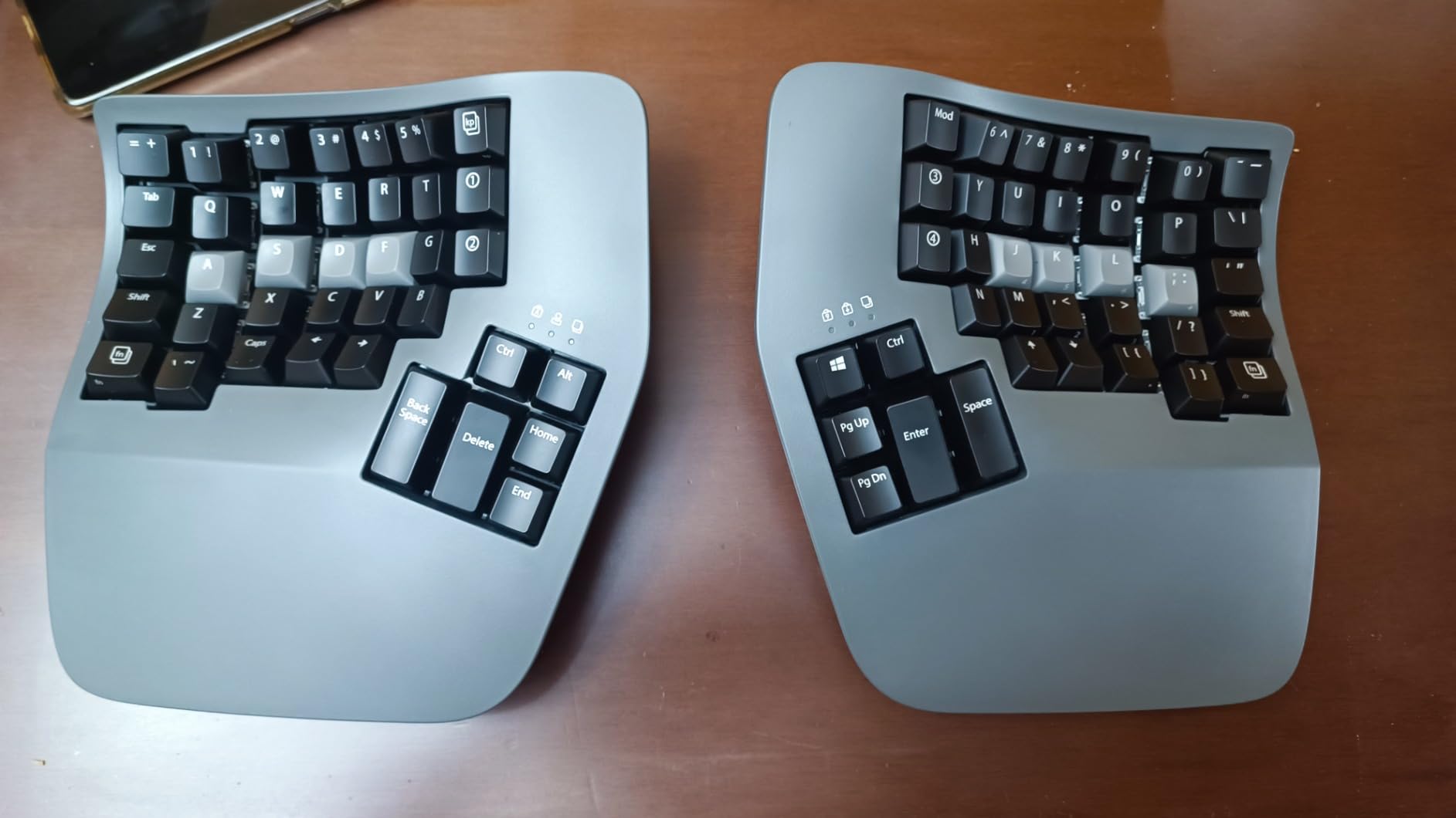 Kinesis Advantage360 Professional Split Ergonomic Keyboard - Bluetooth | Mechanical Switches | Fully Programmable Open Source | Contoured Shape | Adjustable Tenting | Backlit customer photo 1