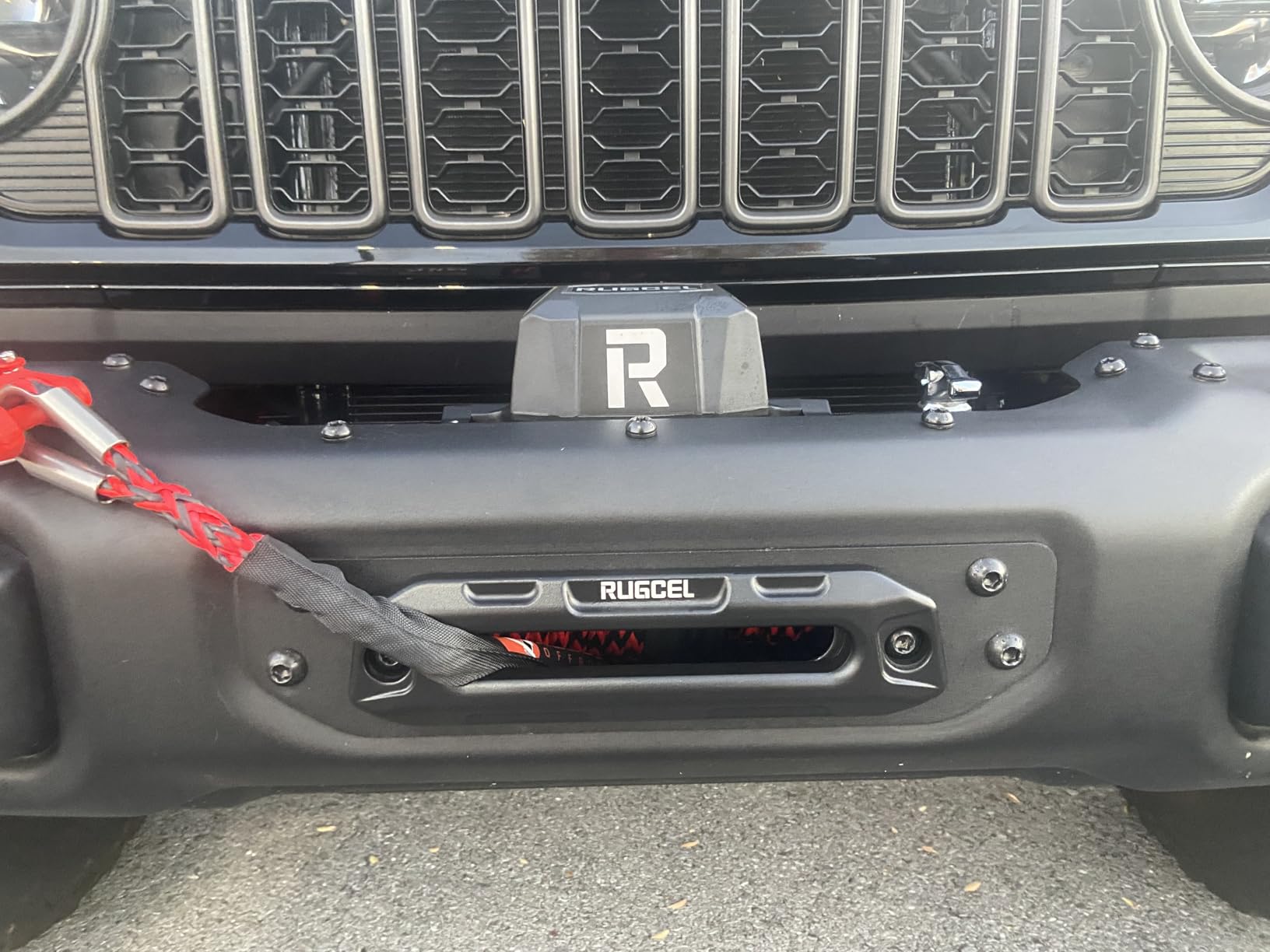 RUGCEL 13500 lb Electric Winch 12V IP68 Waterproof Synthetic Rope with Wireless & Wired Remote (Dual Control) for Truck SUV Trailer Off-Road Recovery - Tank Series customer photo 1