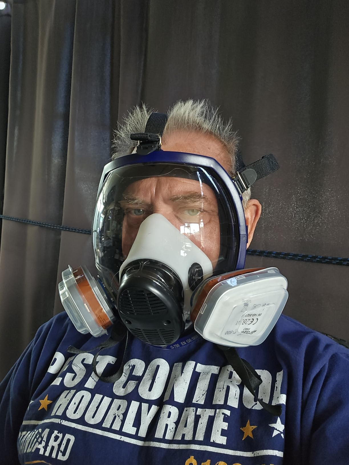 AirGearPro G-750 Full Face Respirator Mask with A1P2 Filter, Anti-Dust | Mask Ideal for Painting, Woodworking, Construction, Sanding, Spraying, DIY etc customer photo 1