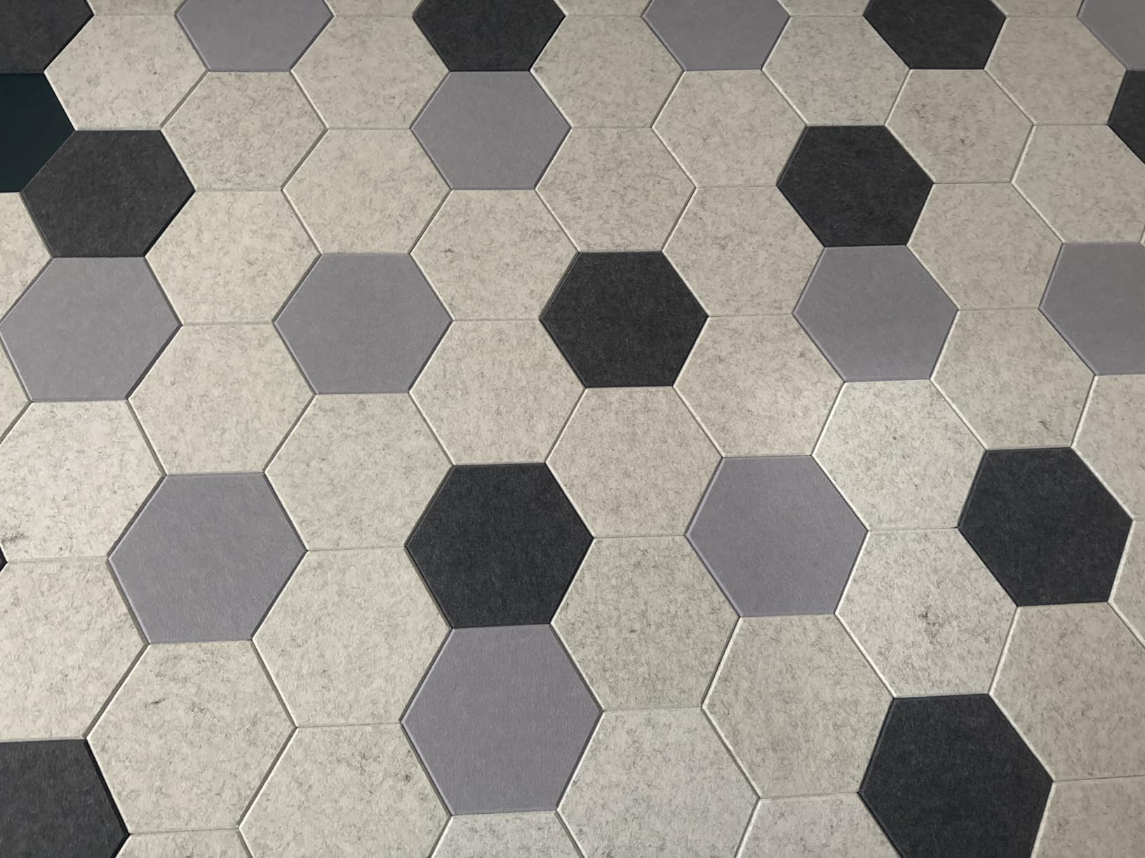 12 Pack Hexagon Acoustic Panels Self Adhesive Sound Proof Foam customer photo 1