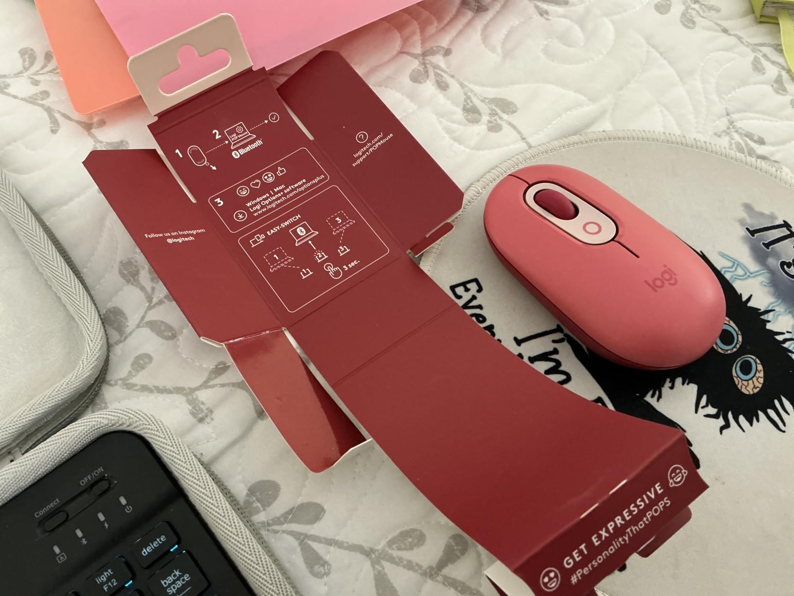 Logitech POP Mouse, Compact and Portable Wireless Bluetooth Mouse - Mist customer photo 2