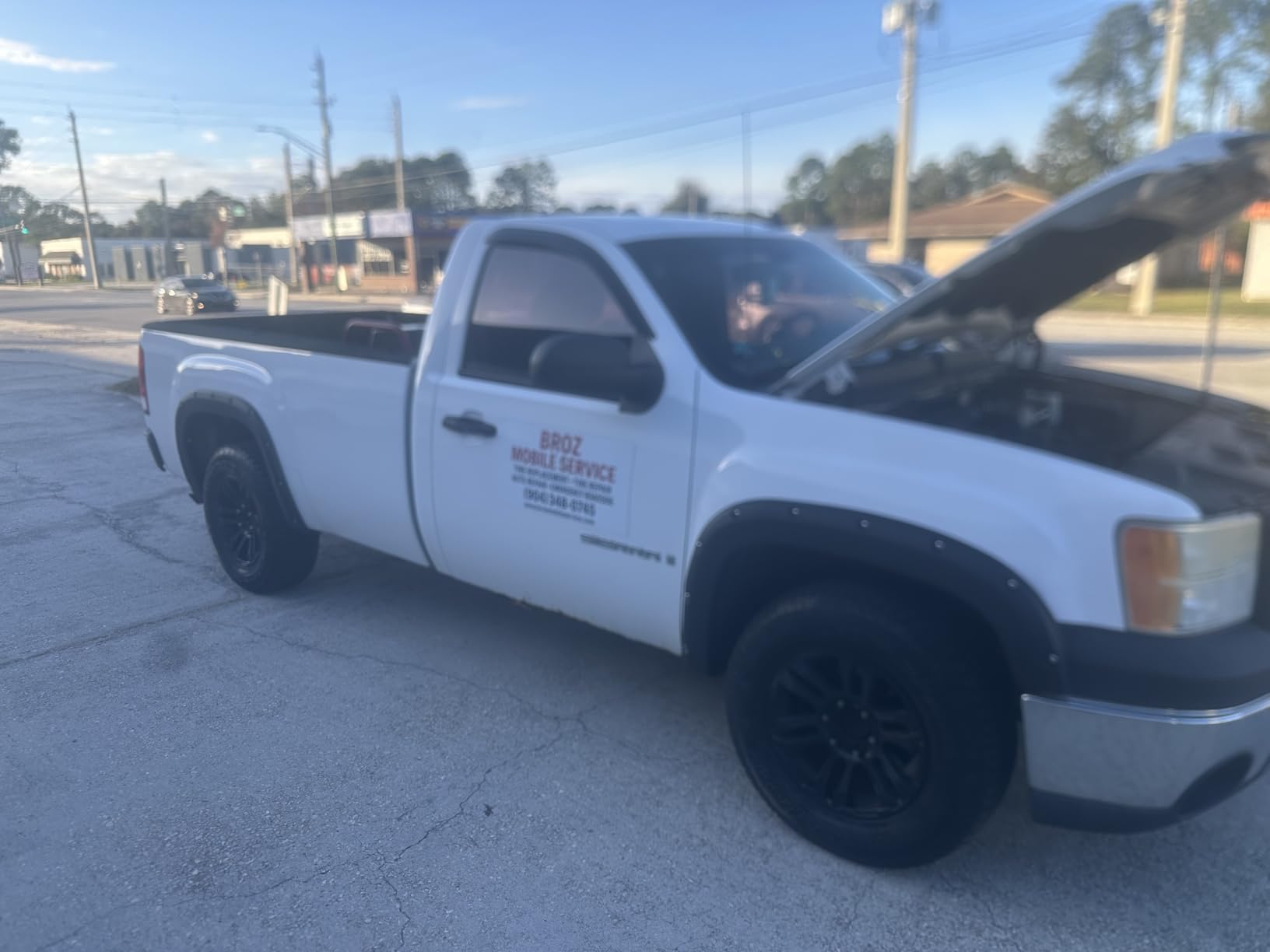 PIT66 Fender Flares, Compatible With Chevy Silverado 1500 07-13/Silverado 07-14 2500 HD 3500 HD (Fit for 6.5/8 ft, NOT for 5.8ft,Not Fit GMC Sierra) Paintable Smooth Matte Black Pocket Riveted Style customer photo 2