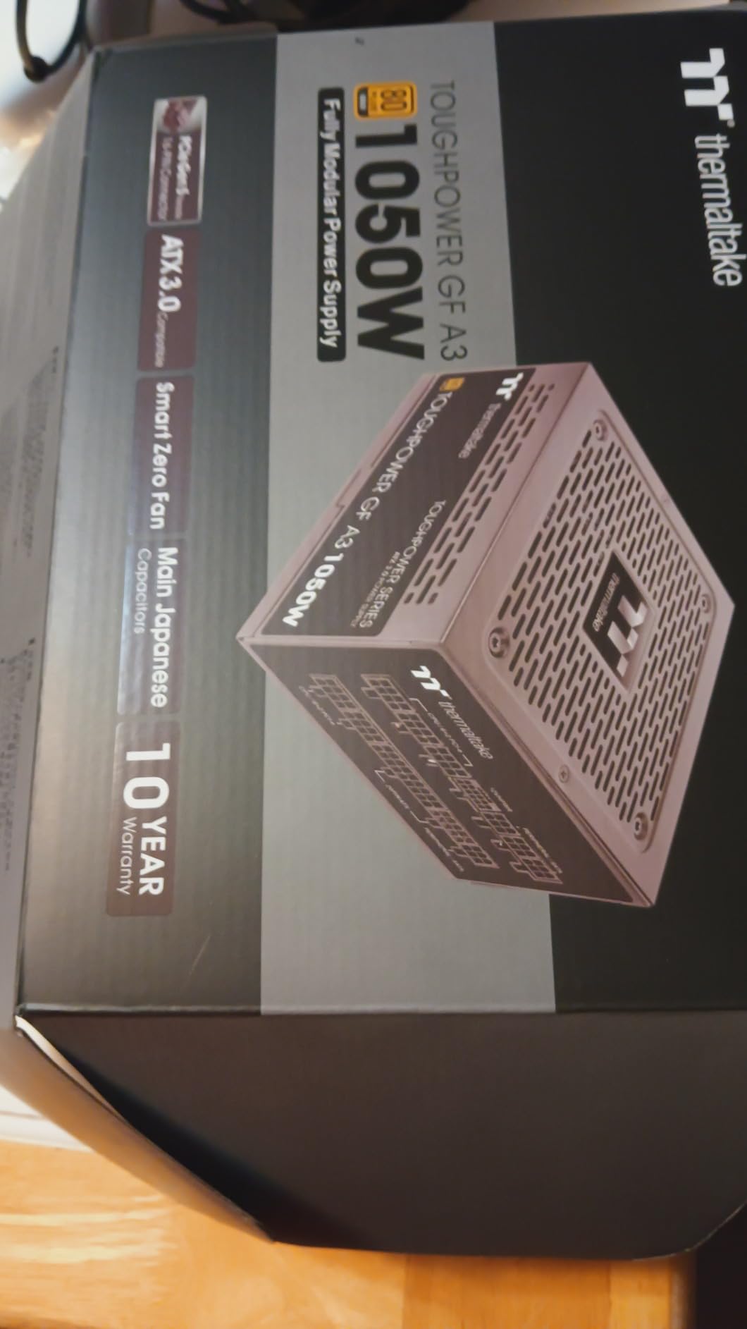 Thermaltake Toughpower GF A3 1200W, True 600W 12V-2x6 Connectors on PSU & NVIDIA RTX 50 Series, ATX 3.1/PCI-E 5.1, 80+ Gold, SLI/Crossfire Ready Power Supply, PS-TPD-1200FNFAGU-L, 10 Year Warranty customer photo 2