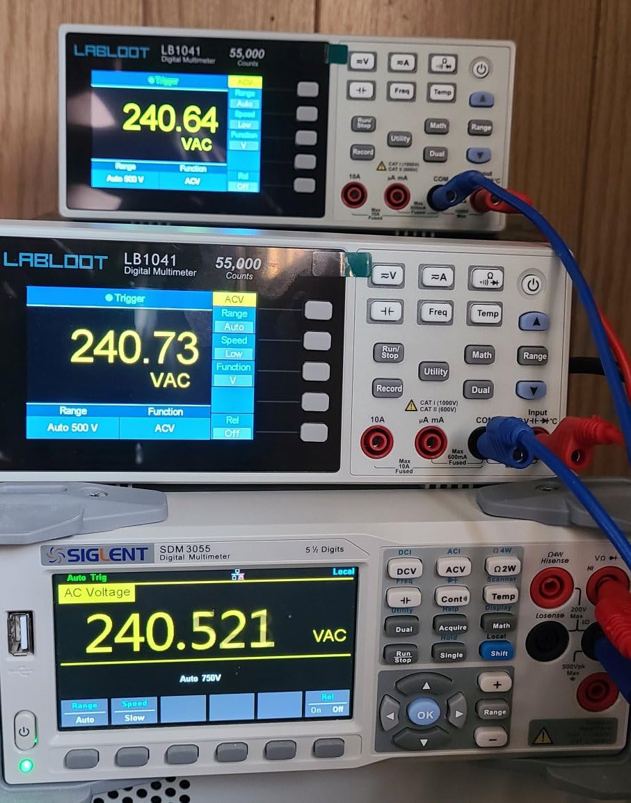 LB1041 Bench Digital Multimeter 55000 Counts DC/AC Voltmeter Ammeter HZ Temp Diode Continuity Tester Desktop Multimeters customer photo 1