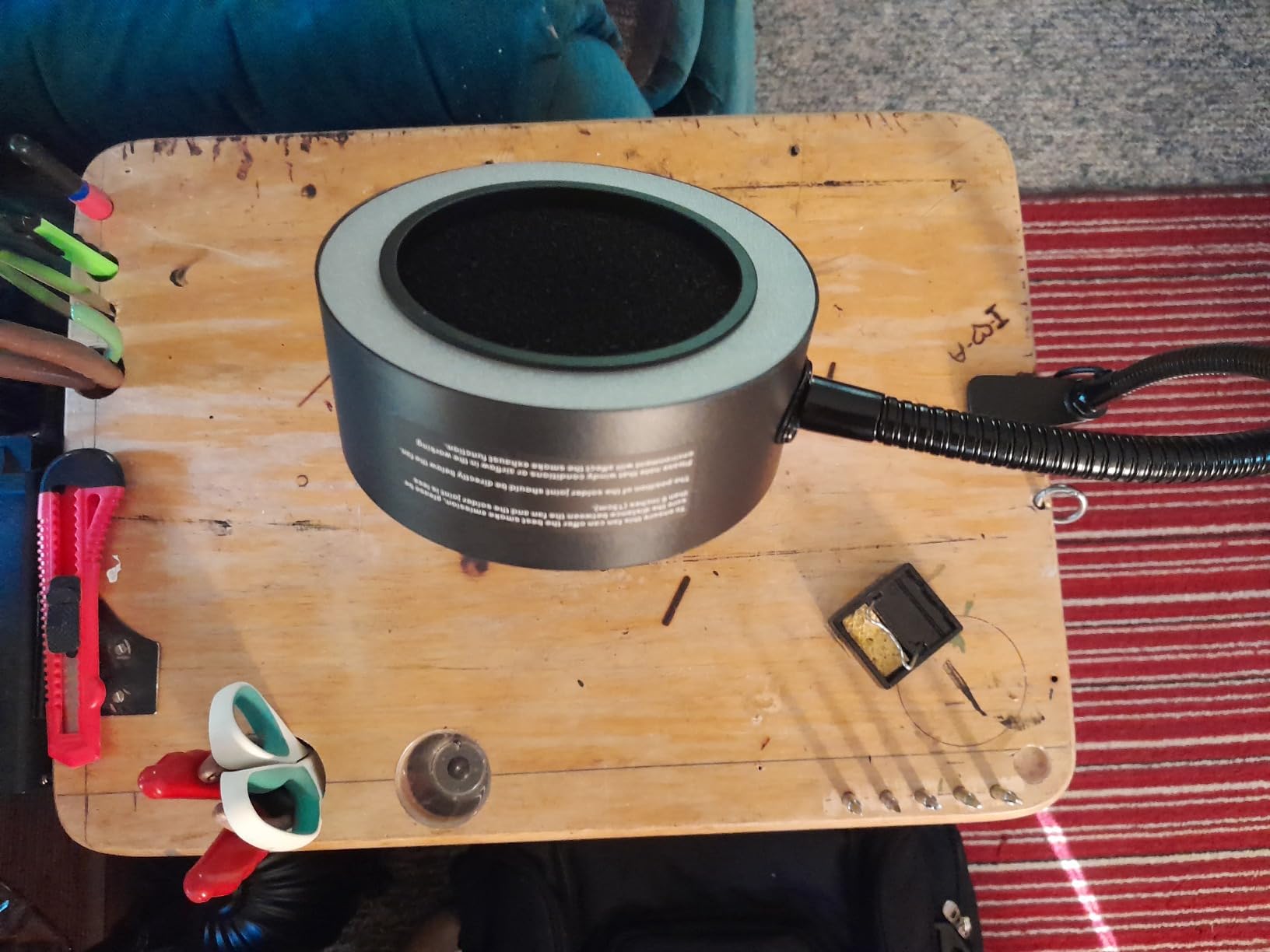 SainSmart Portable Fume Extractor Fan, Magnetic Solder Smoke Absorber customer photo 2