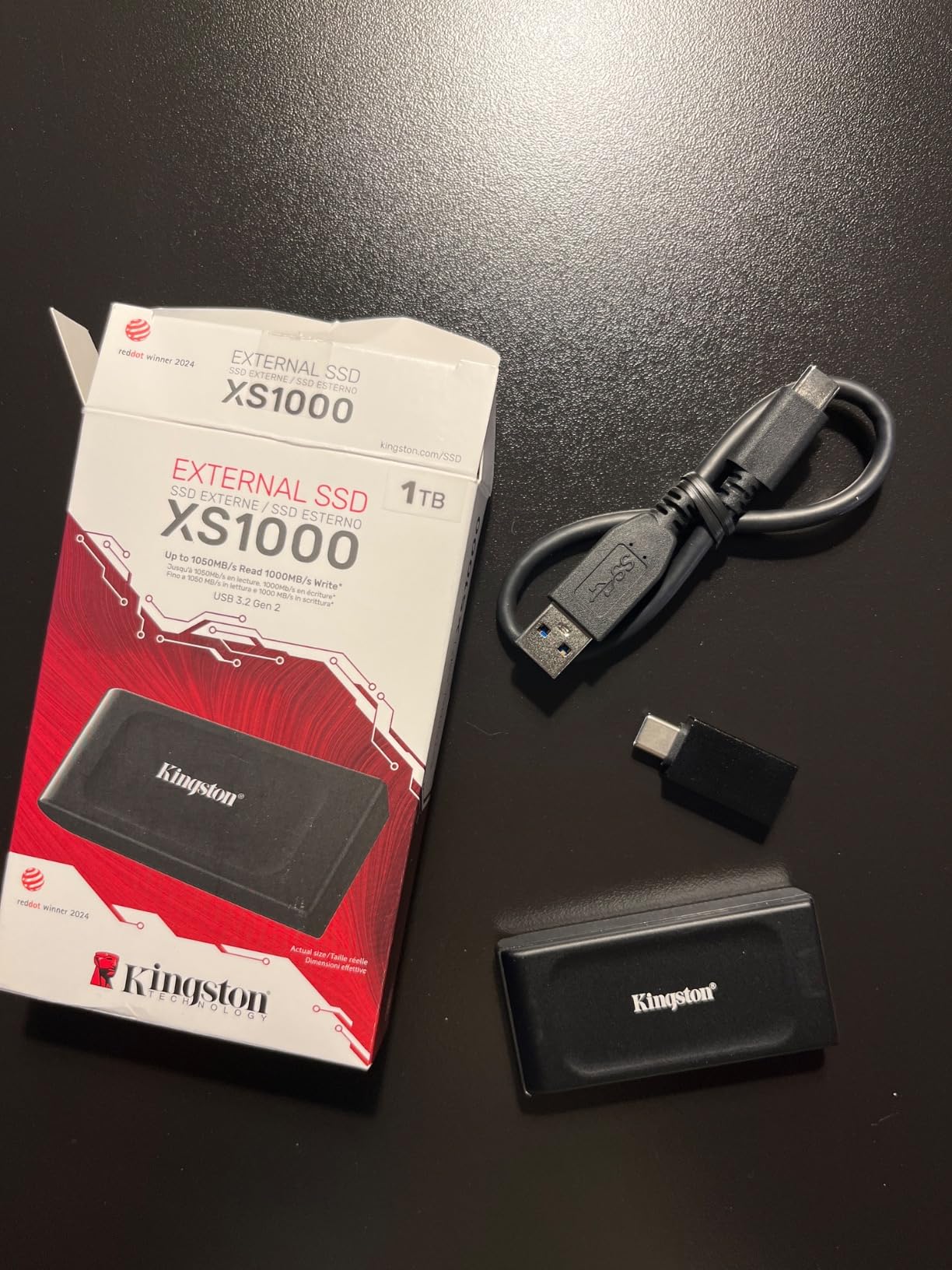 Kingston XS1000 2TB SSD | Pocket-Sized | USB 3.2 Gen 2 | External Solid State Drive | Up to 1050MB/s | SXS1000/2000G customer photo 1