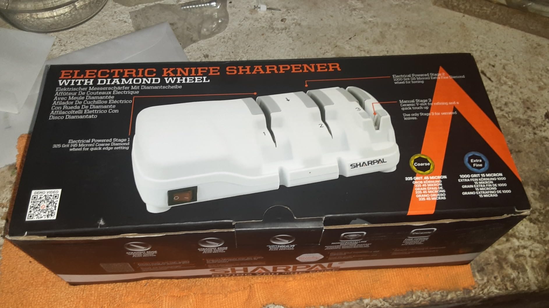 SHARPAL 198H Electric Knife Sharpener 3 Stage with Diamond Wheels customer photo 1