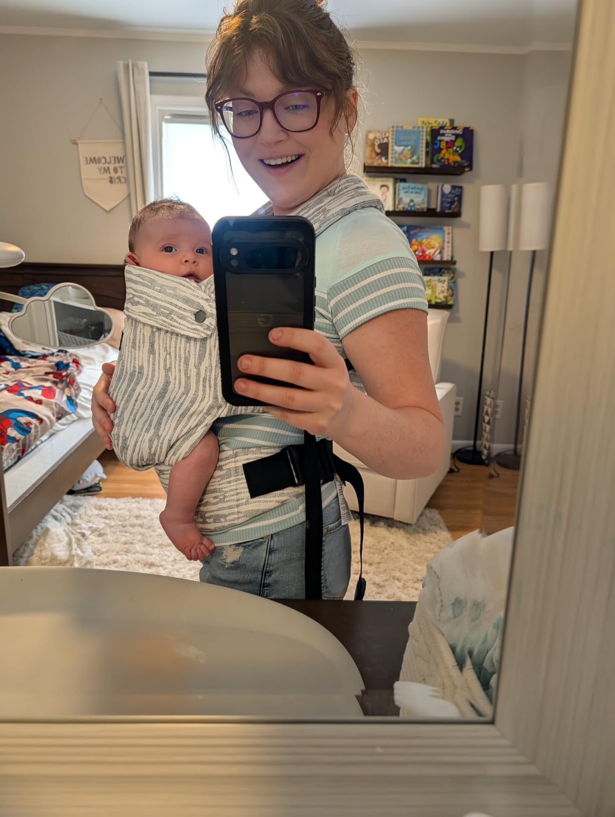 Momcozy PureHug Baby Carrier - Ergonomic, Cozy and Lightweight for 7-45 lbs customer photo 1