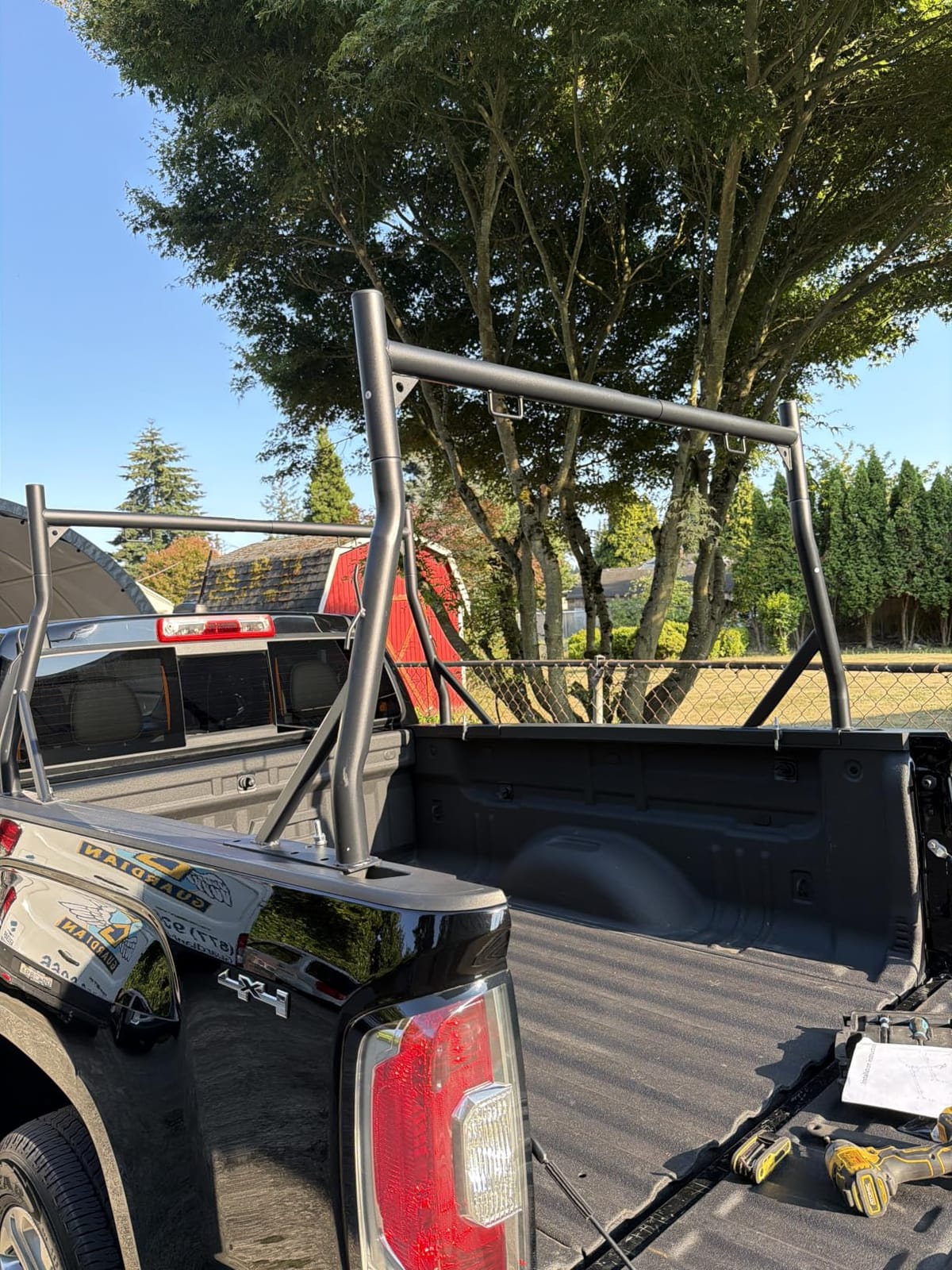 Non-Drilling Steel Truck Rack, Extendable Truck Bed Ladder Rack customer photo 1
