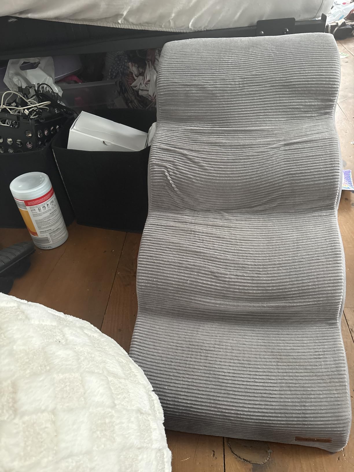 Lesure Dog Pet Stairs for Small Dogs and Cats, Beige, 3 Steps customer photo 2