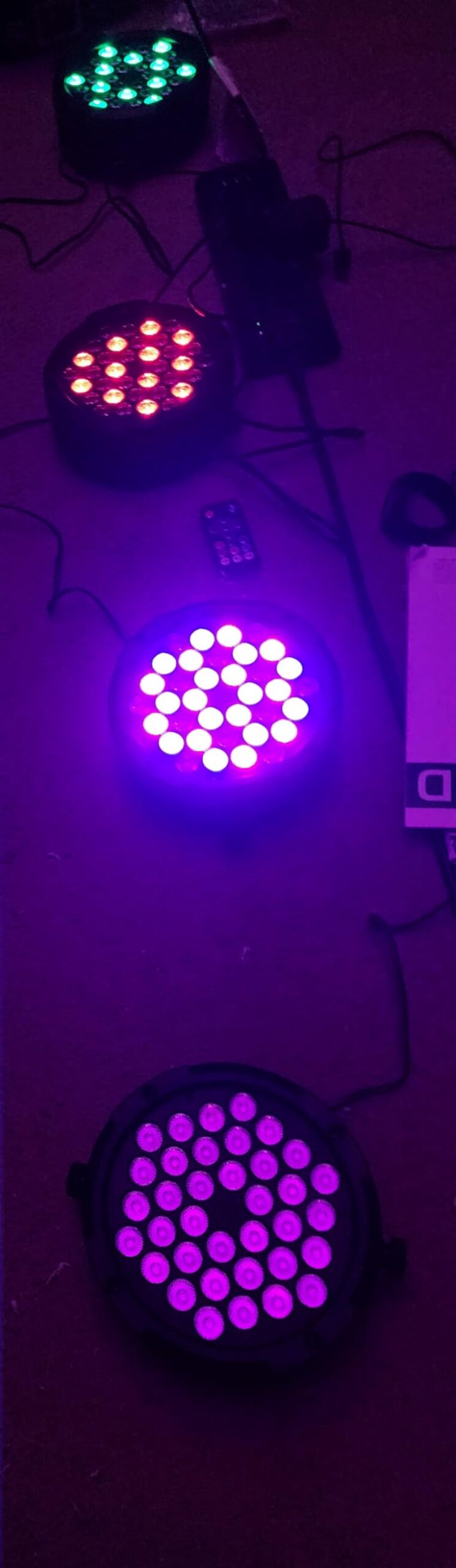 36W 36LEDs RGB Stage Par Lights by Remote DMX Control - 4Pack customer photo 2