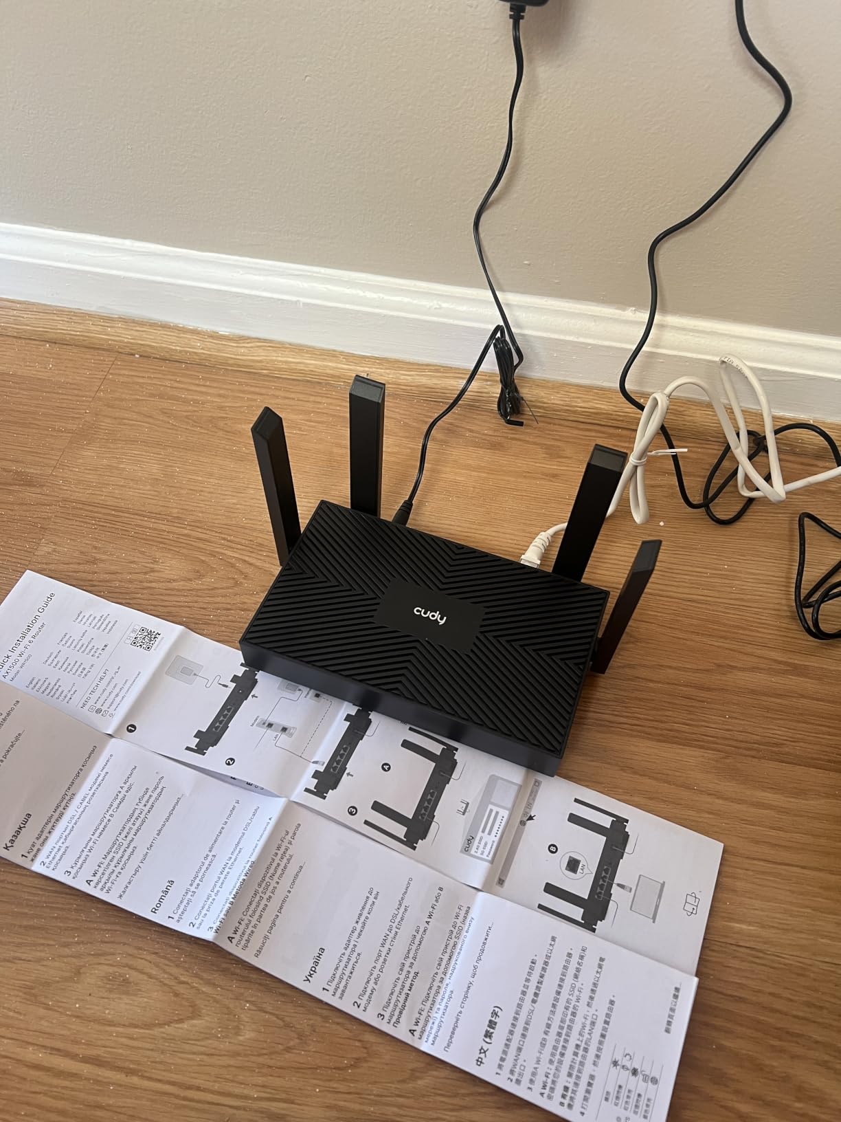 Cudy AX1500 Gigabit Mesh Wi-Fi 6 Router, 4X GbE, OFDMA, VPN, WR1500 customer photo 1