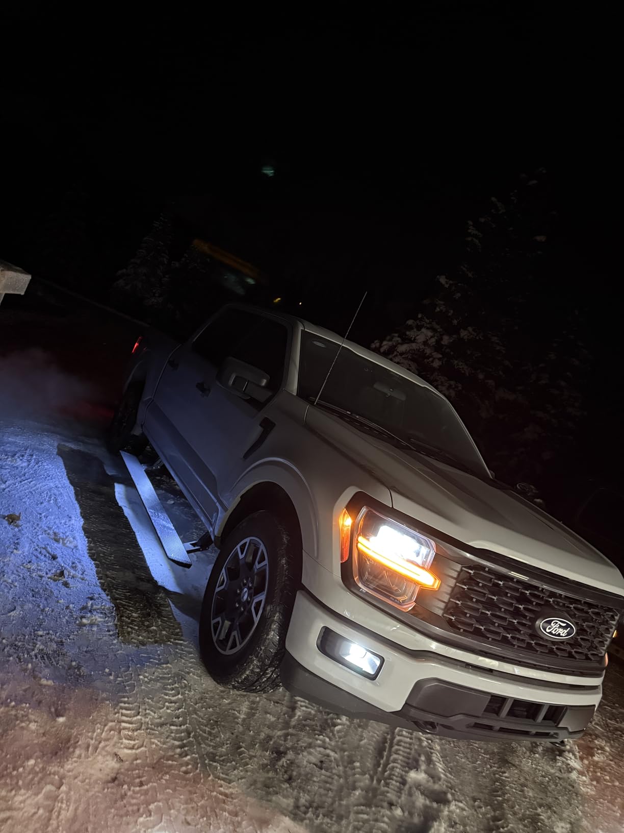 Rough Country Power Running Boards with LED Step Lights for Ford F-150 Lightning/F-250/F-350/Raptor (2015-2026) Crew Cab - Retractable Electric Side Steps, Non-Slip Aluminum Design customer photo 2