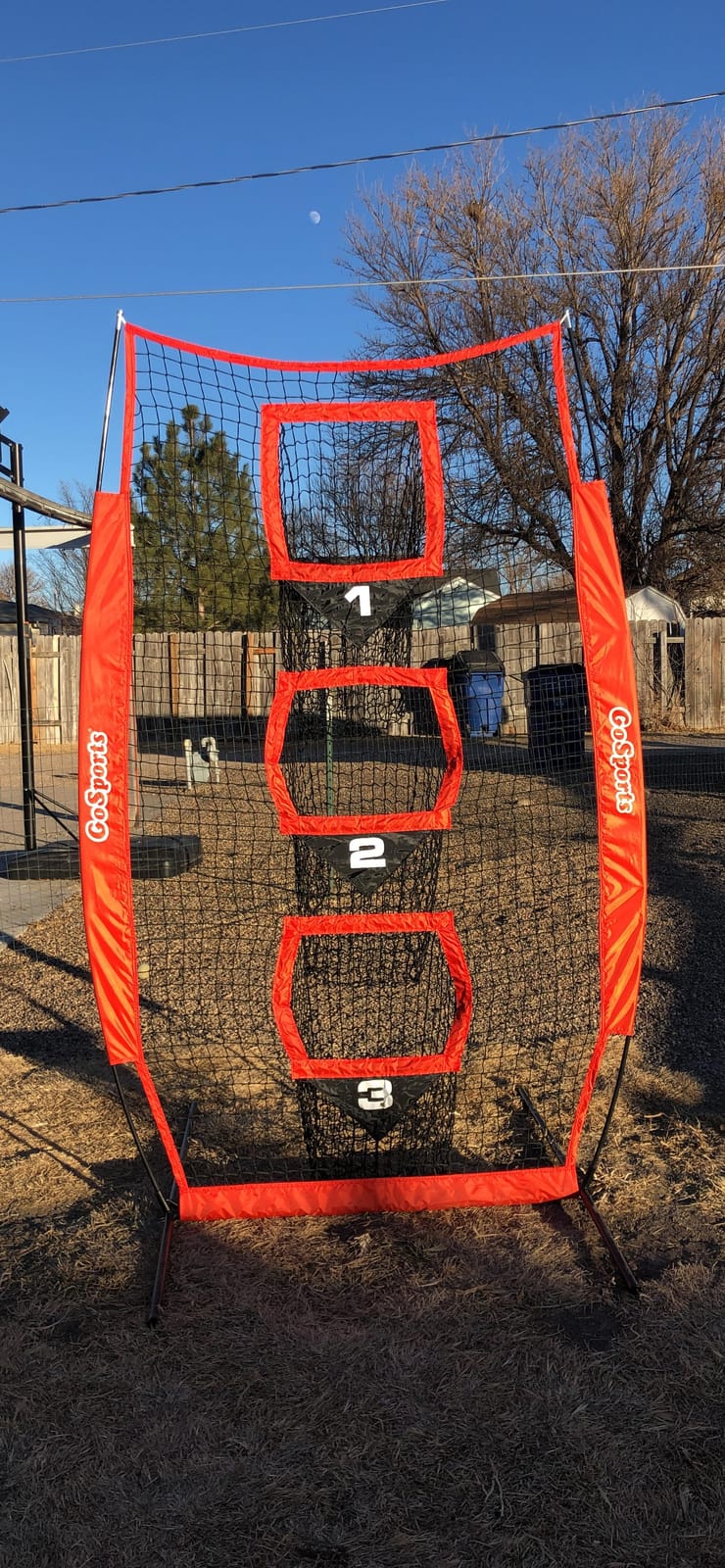 GoSports 8 x 4 ft Football Throwing Target Net - Choose Black or Red customer photo 1