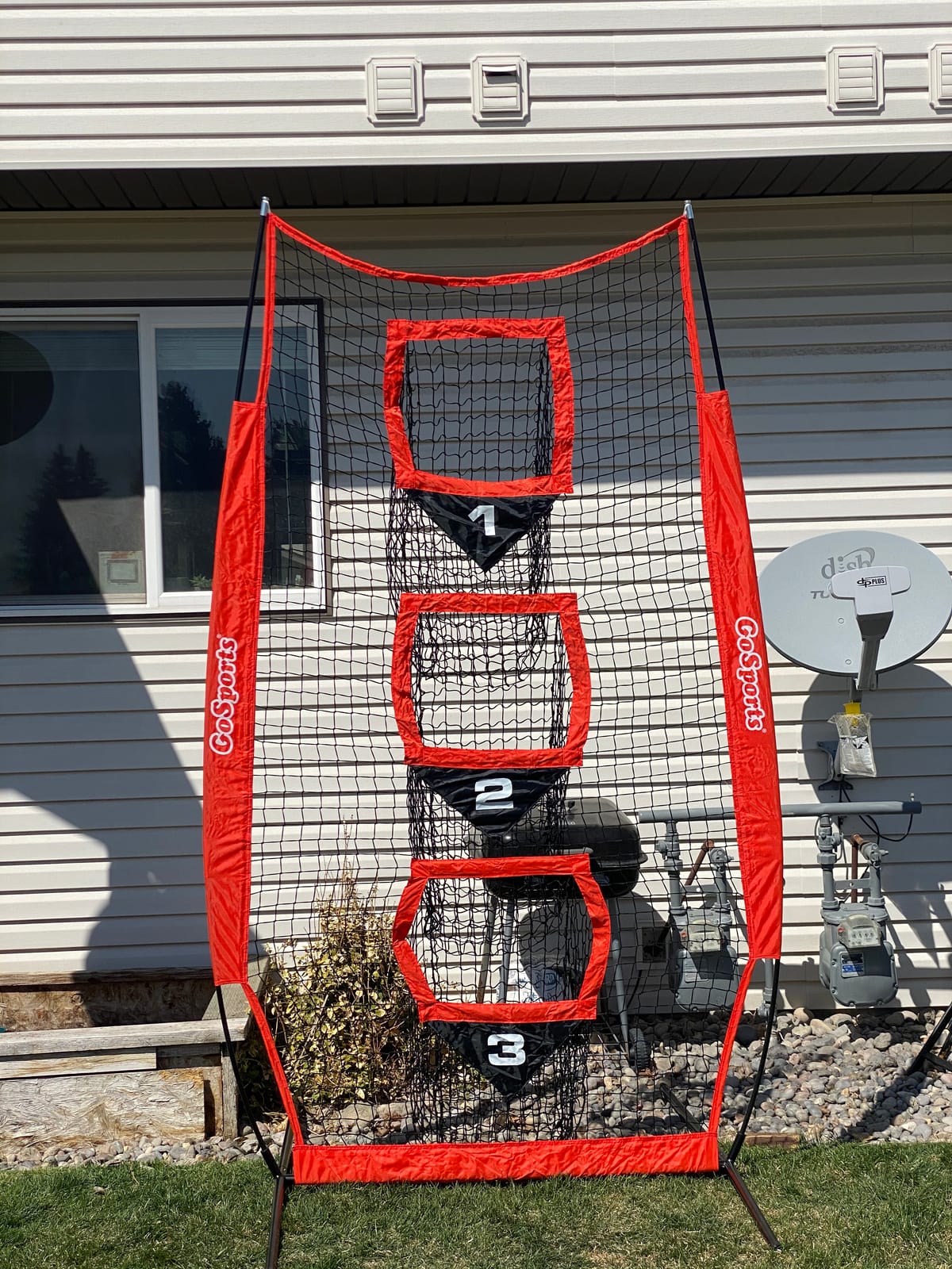 GoSports 8 x 4 ft Football Throwing Target Net - Choose Black or Red customer photo 2