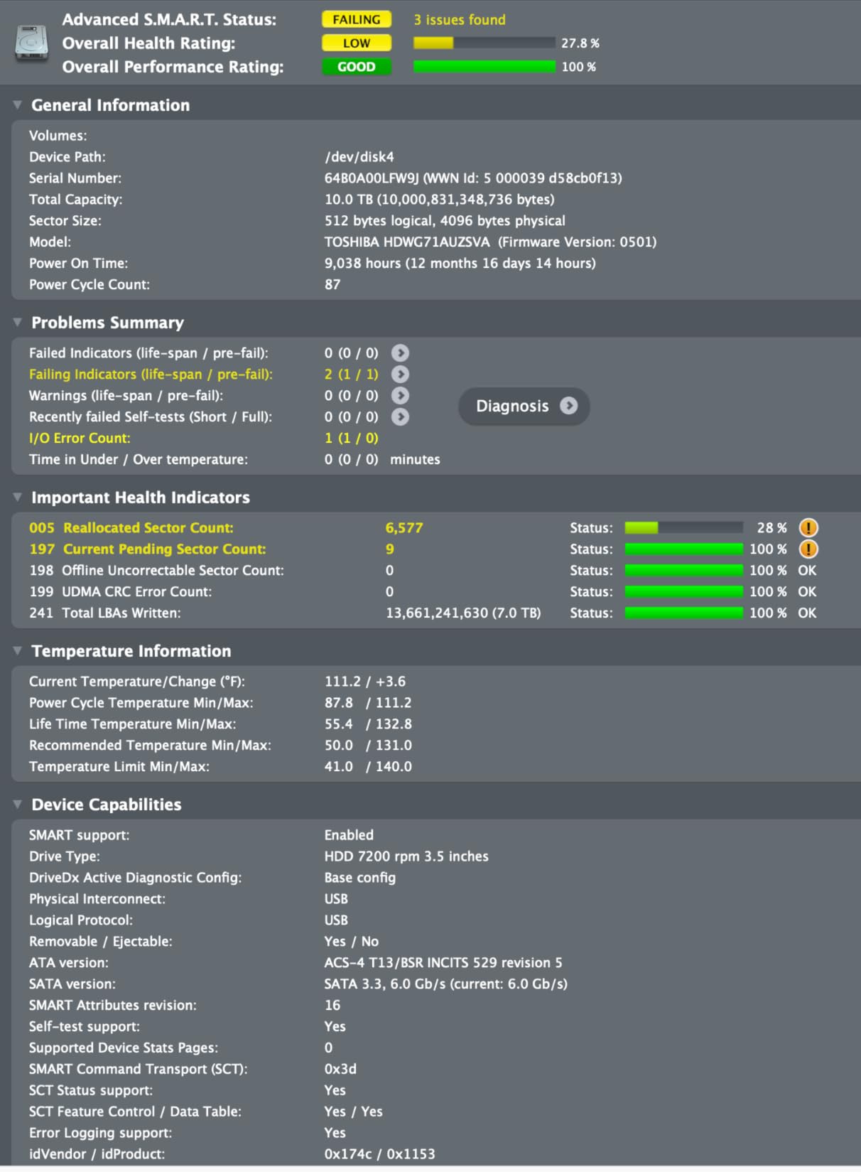 Toshiba N300 8TB NAS 3.5-Inch Internal Hard Drive - CMR SATA 6 GB/s 7200 RPM 512 MB Cache - HDWG780XZSTA customer photo 1
