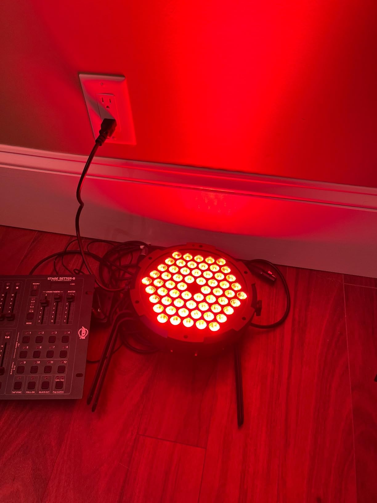 90W 60LED Dimmable Stage Par Light by Remote & DMX Control - 4Pack customer photo 1