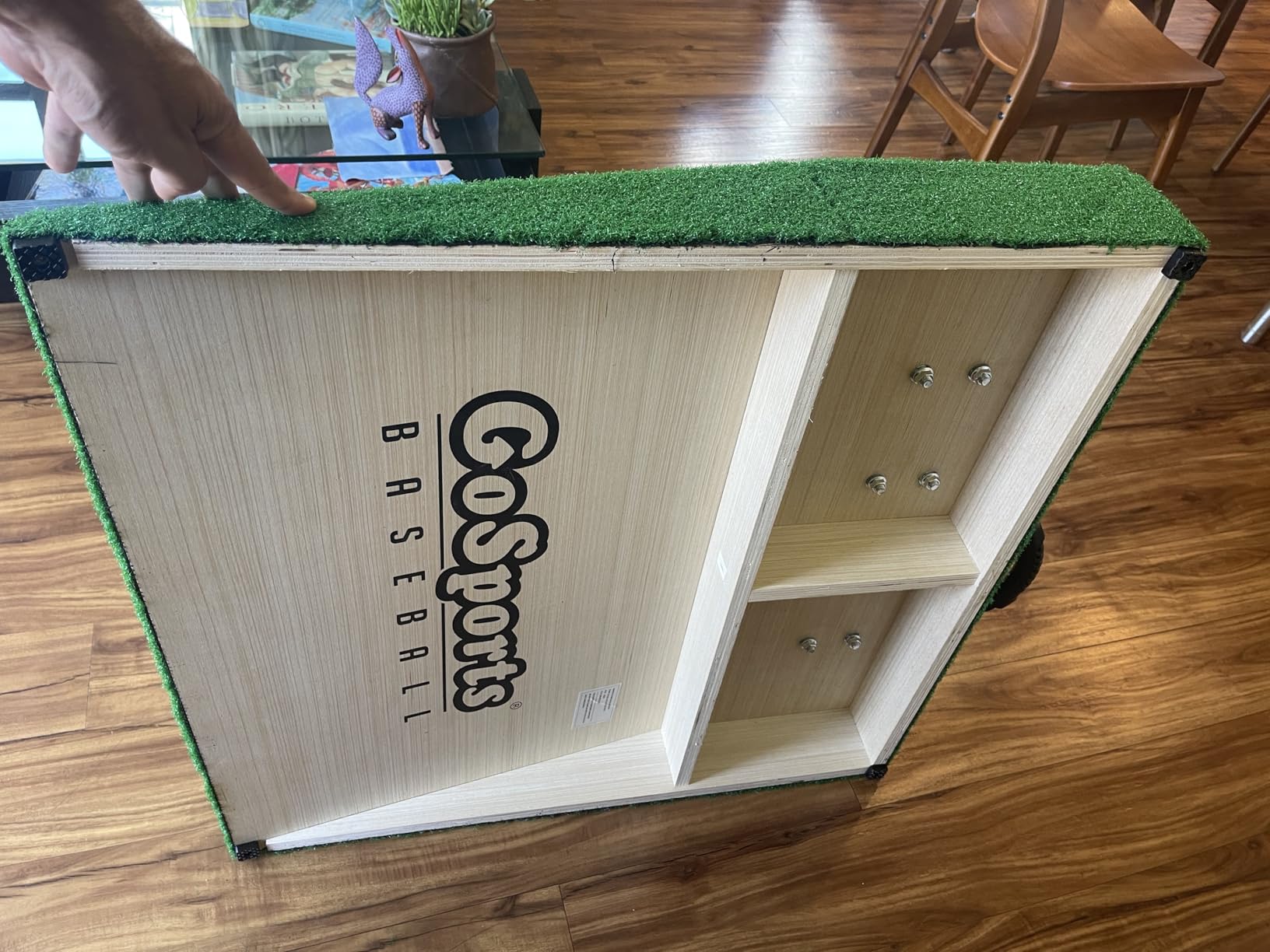 GoSports Portable Pitching Mound for Baseball Pitchers - 30 x 30 x 4 Inch customer photo 2