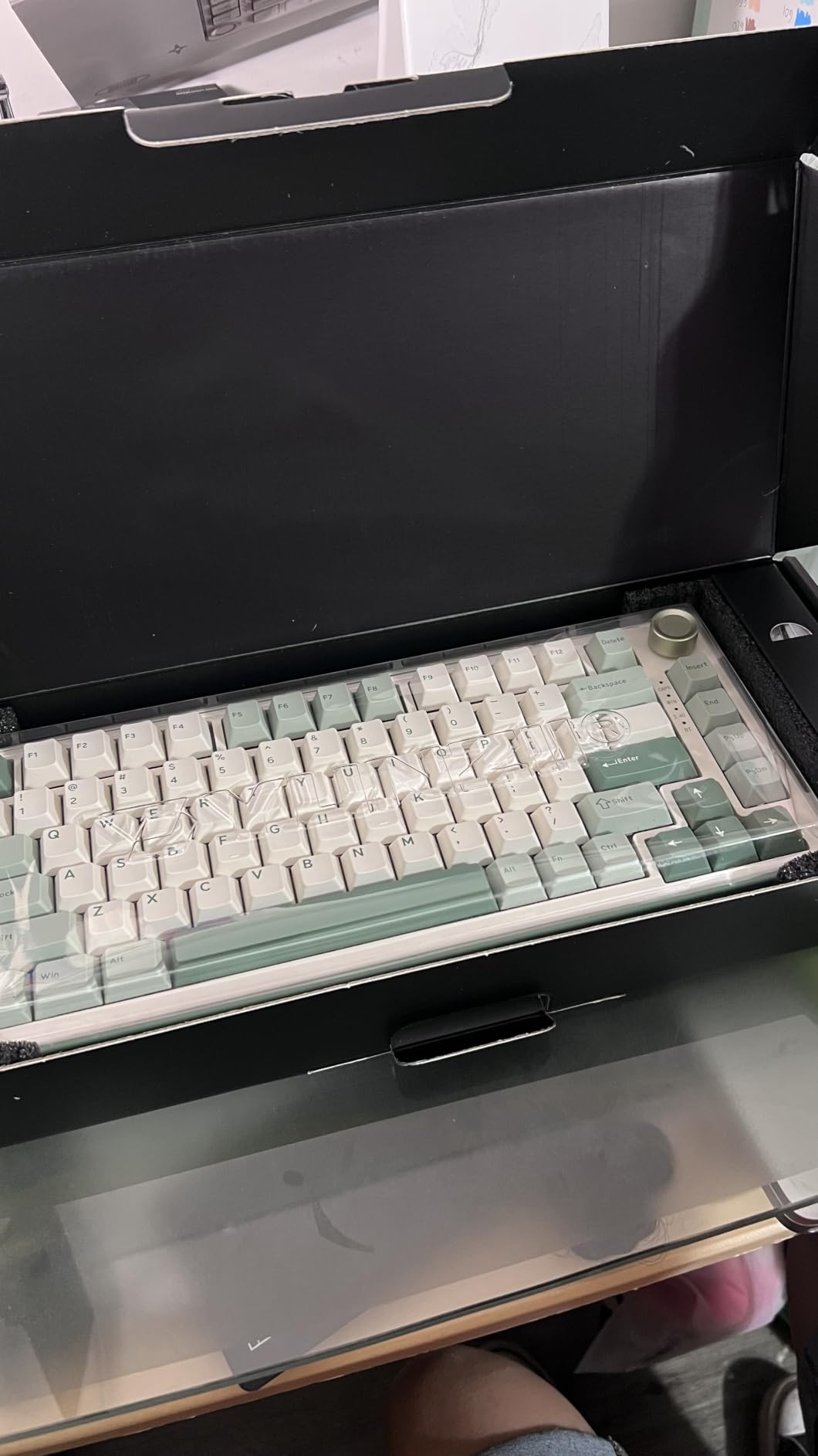 YUNZII B75 PRO 75% Wireless Mechanical Keyboard (Dark Grey,Cocoa V2) customer photo 2