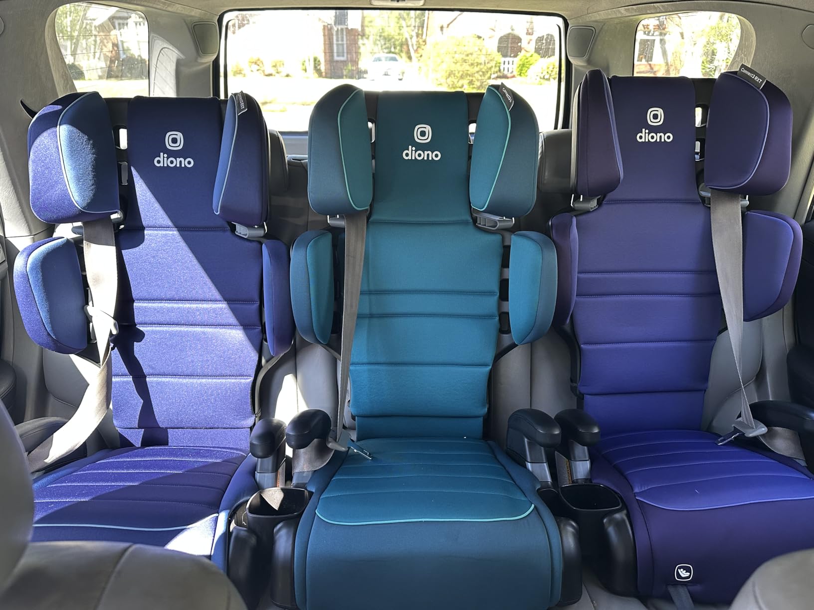 Diono Connect3 R 2-in-1 High Back Booster, Slim Fit 3-Across in Many Mid-Sized Sedans and SUVs, for Children from 40-120 lbs., Lightweight with Cupholder, Black Storm customer photo 2