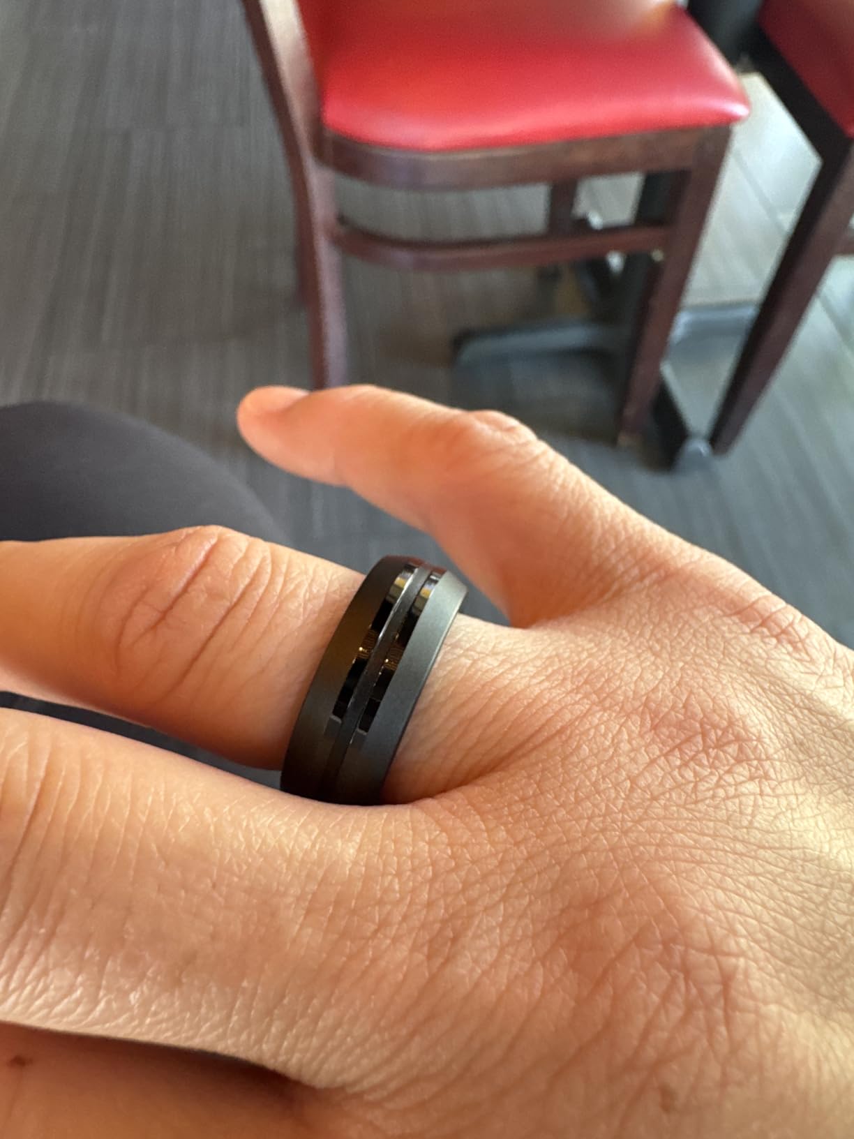 RENPHO Lynx Smart Ring, Subscription-Free App, Silver, Size 8 customer photo 1