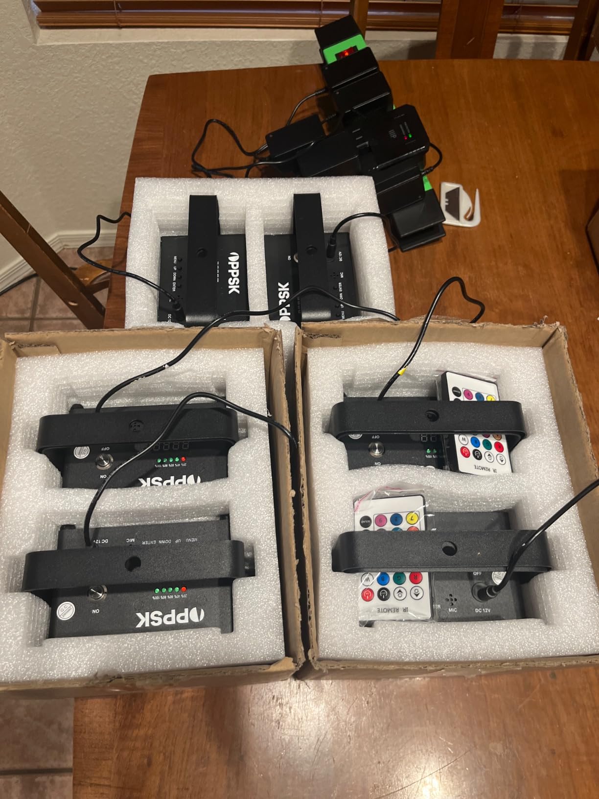 2-Pack RGBWA+UV Rechargeable Uplights for Stage Events customer photo 2