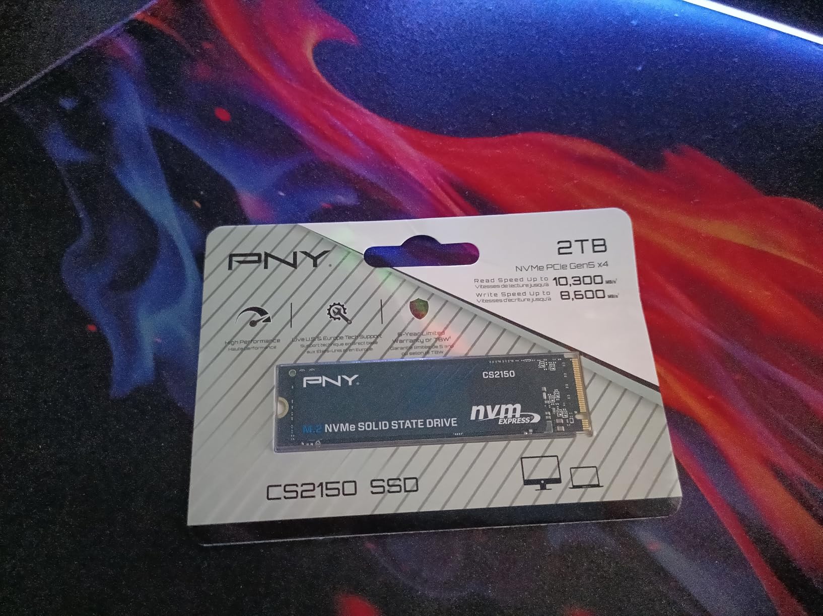 PNY CS2150 2TB PCIe Gen5 x4 NVMe M.2 2280 Internal SSD customer photo 1