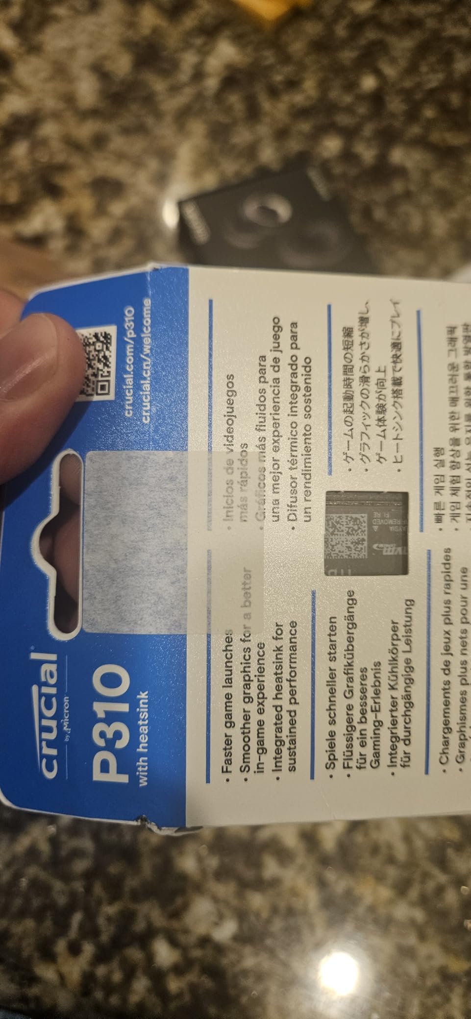 Crucial P310 2280 1TB PCIe Gen4 NVMe Gaming PS5 SSD with Heatsink, Up to 7,100MB/s, PlayStation5, Laptop & Desktop (PC) Compatible, Solid State Drive - CT1000P310SSD5-01 customer photo 2