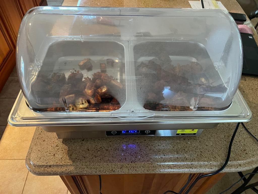 Electric Chafing Dish, 3 x 3QT Buffet Warmer with Glass Lids customer photo 1