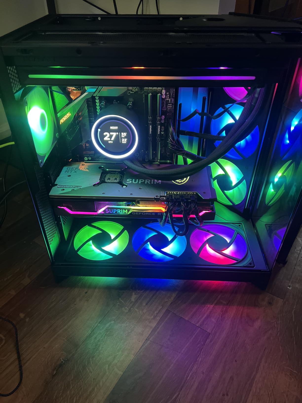 NZXT H9 Flow RGB+ - Dual-Chamber ATX PC Case - Black customer photo 2