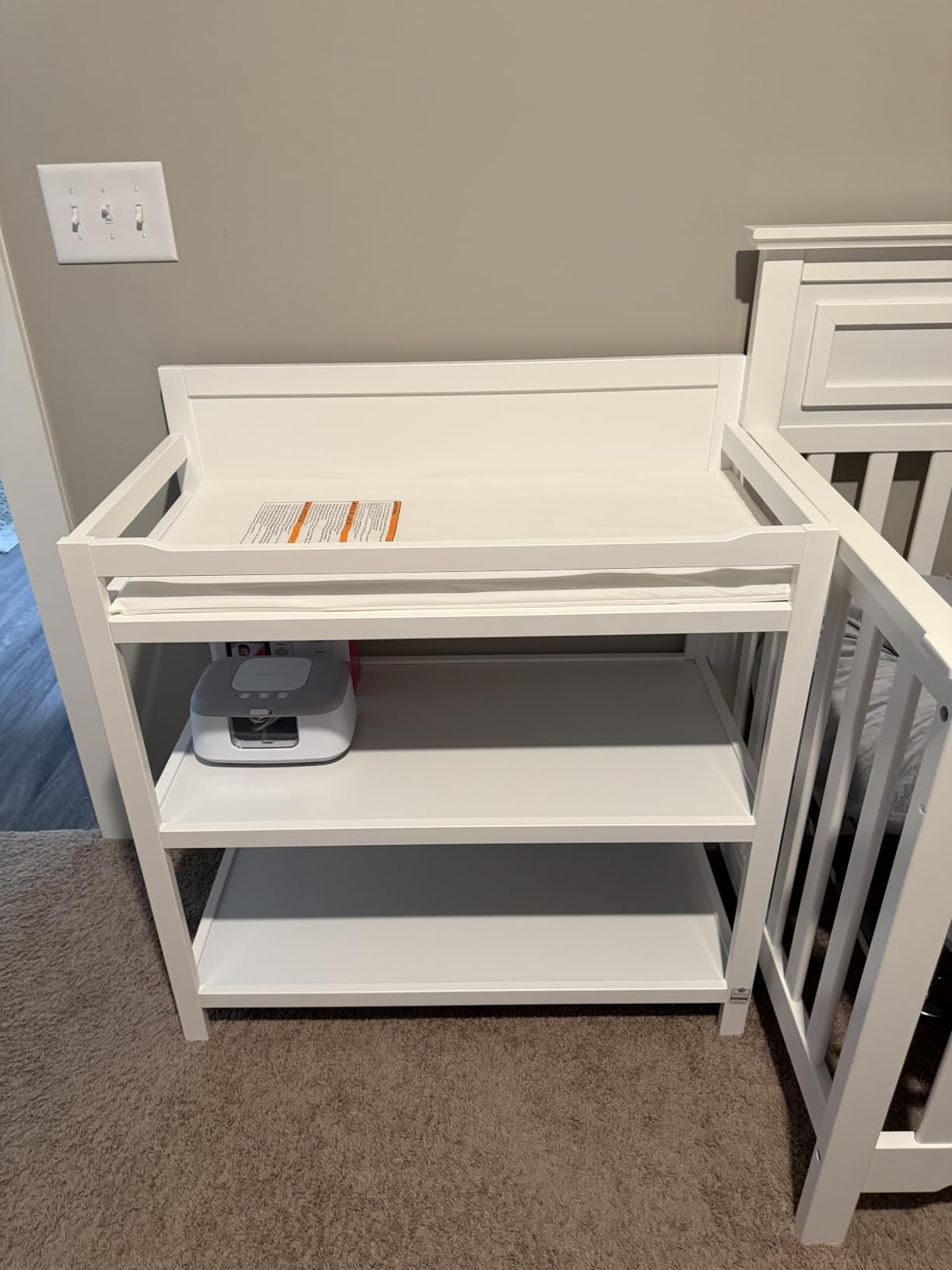 Storkcraft Alpine Changing Table, Driftwood customer photo 2
