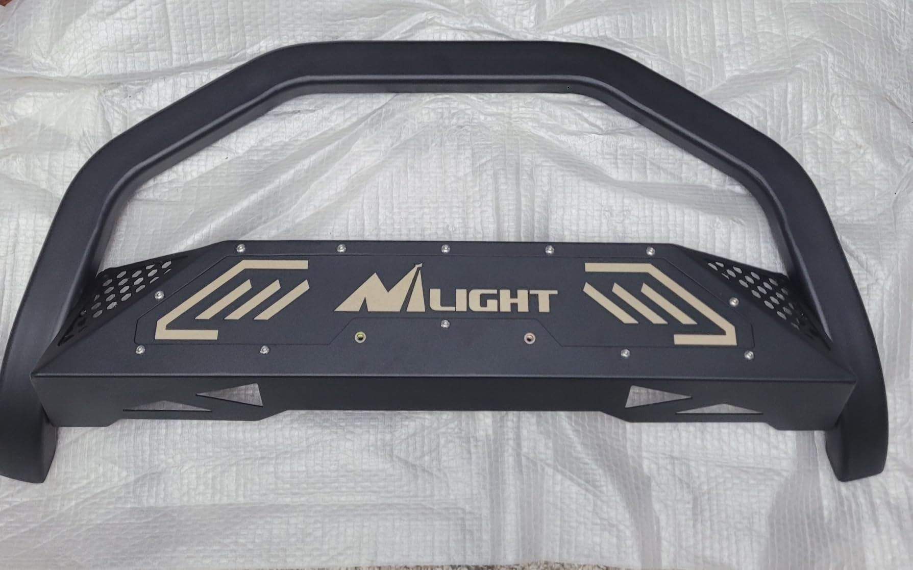 Nilight Bull Bar with Light Bar Compatible with Ford F-150 2004-2026 | Includes License Plate Hole Brush Guard, Front Bumper Push Bar w/Grille Skid Plate Light Mount customer photo 1