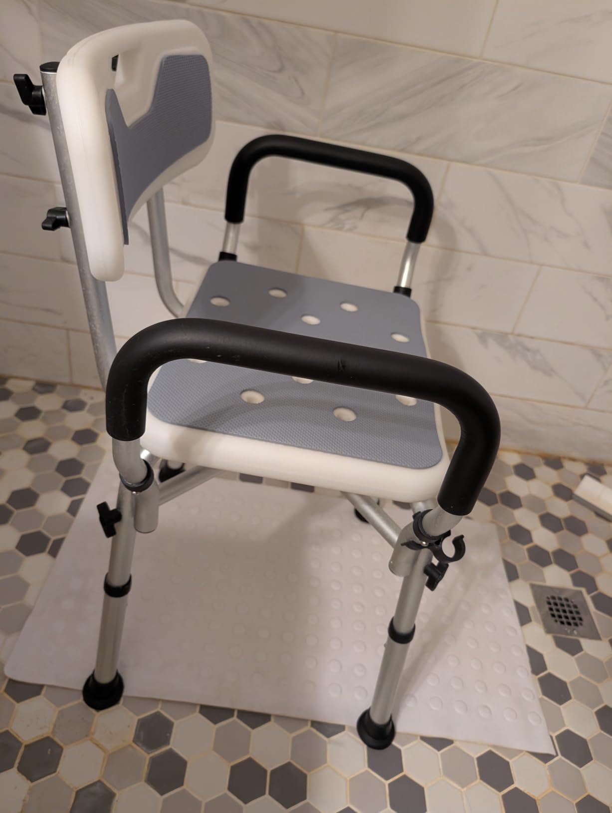 BRITULIF Shower Chair with Arms and Back for Inside Shower, 550 lb Capacity customer photo 2
