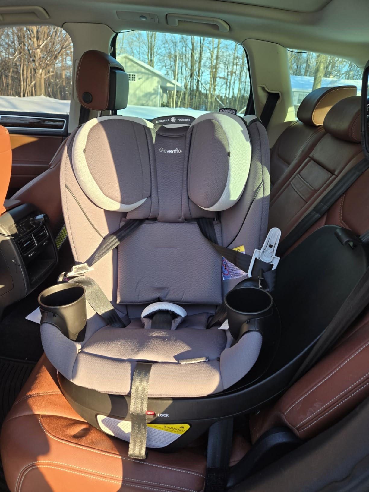 Evenflo Gold Revolve360 Slim 2-in-1 Rotational Car Seat with SensorSafe (Obsidian Black) customer photo 1