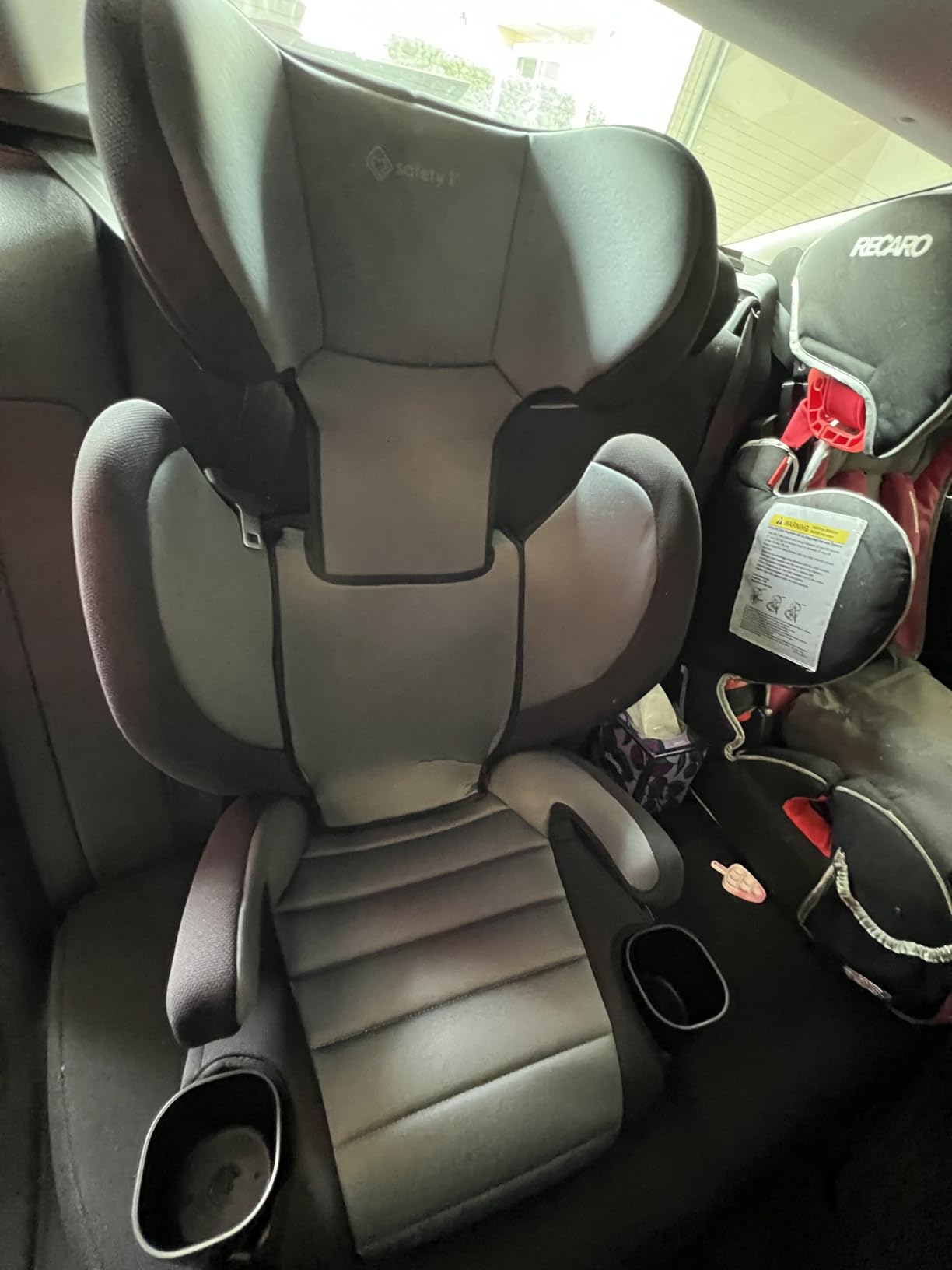 Safety 1st Grow and Go 2-in-1 Booster Car Seat with ComfortWings, Converts High-Back to Backless, 19