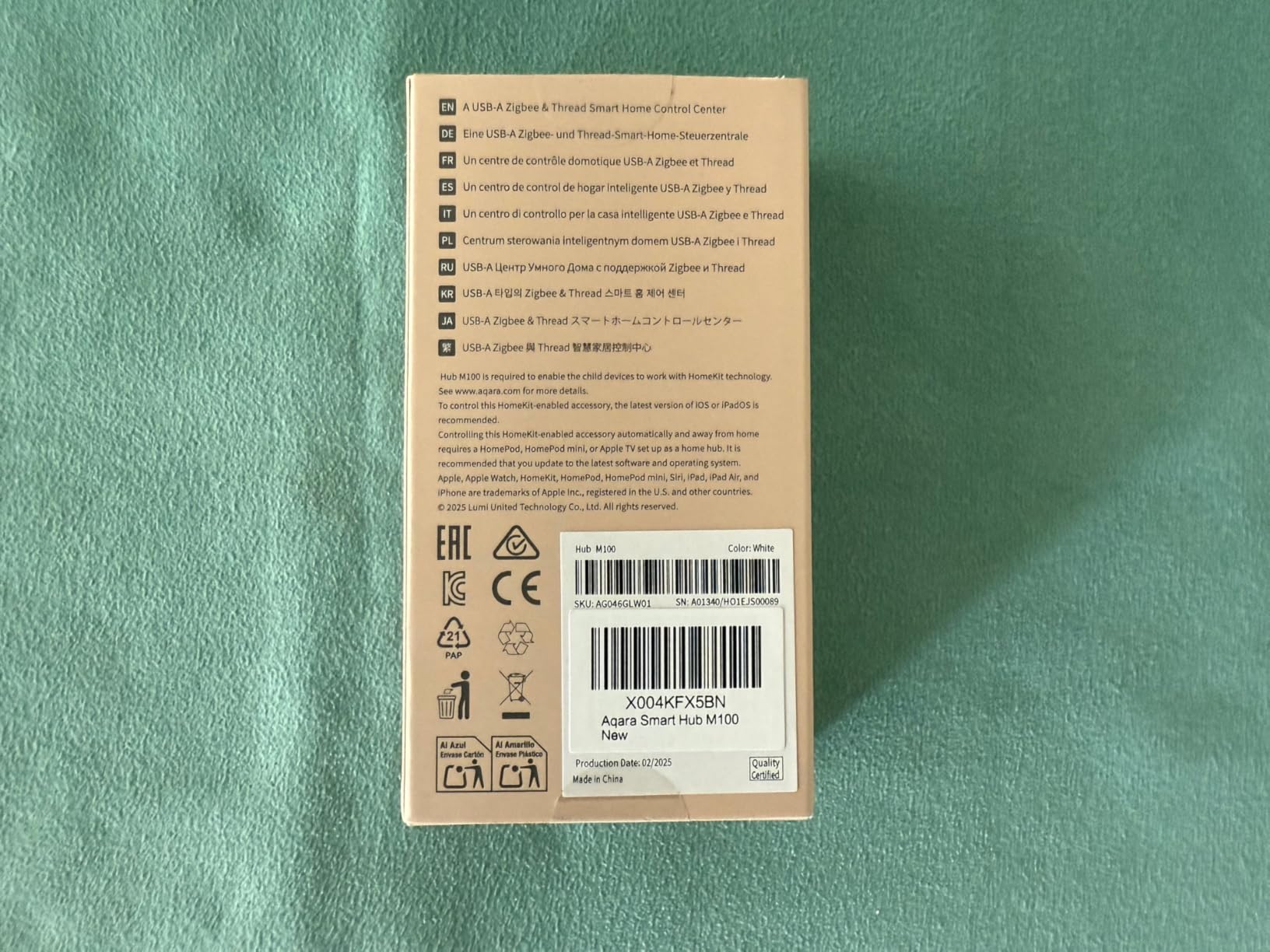 Aqara Smart Hub M100 for Home Automation, Matter Controller, Wi-Fi customer photo 2
