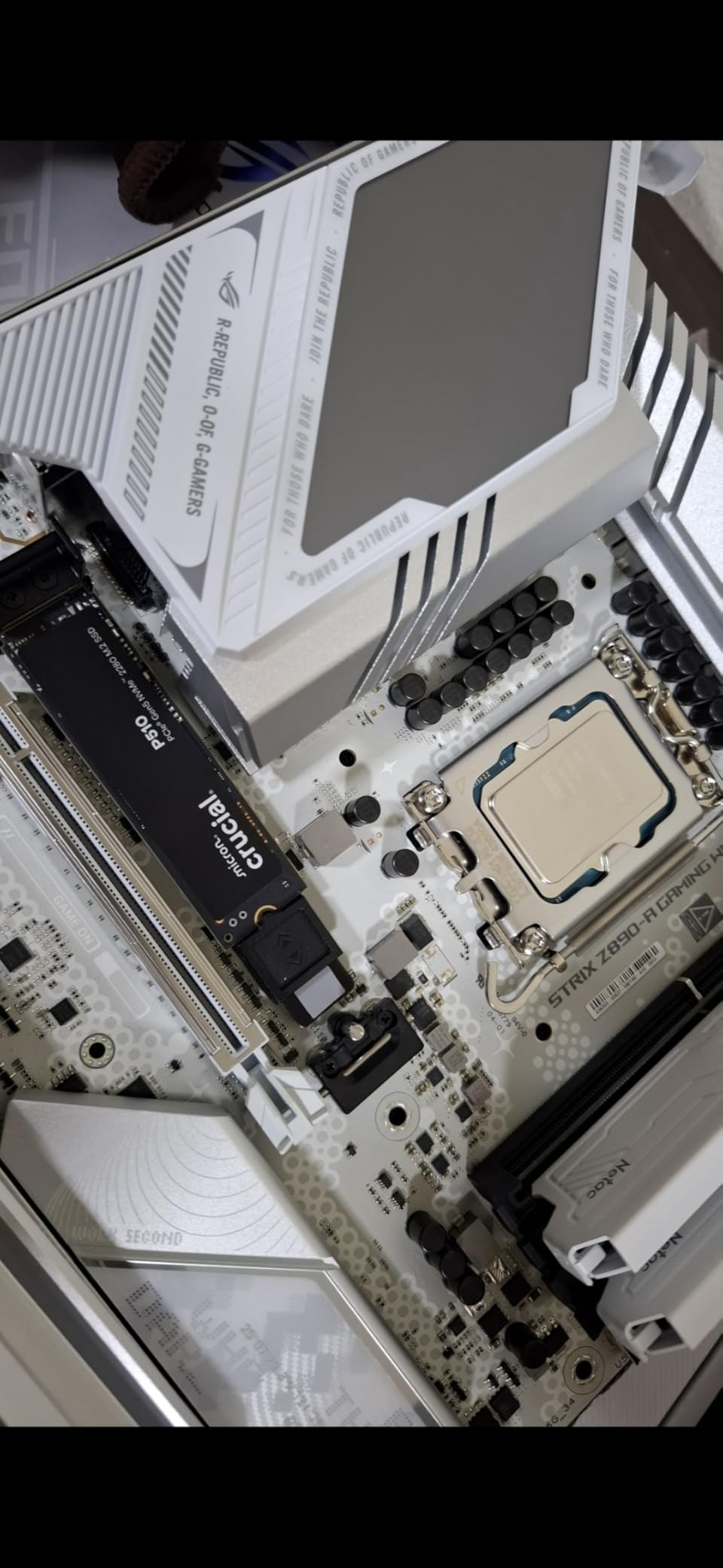 Crucial P510 PCIe Gen5 NVMe 1TB SSD, Up to 11,000MB/s, TLC NAND, Laptop & Desktop (PC) Compatible, for Gamers & Creatives, Solid State Drive – CT1000P510SSD8-01 customer photo 2