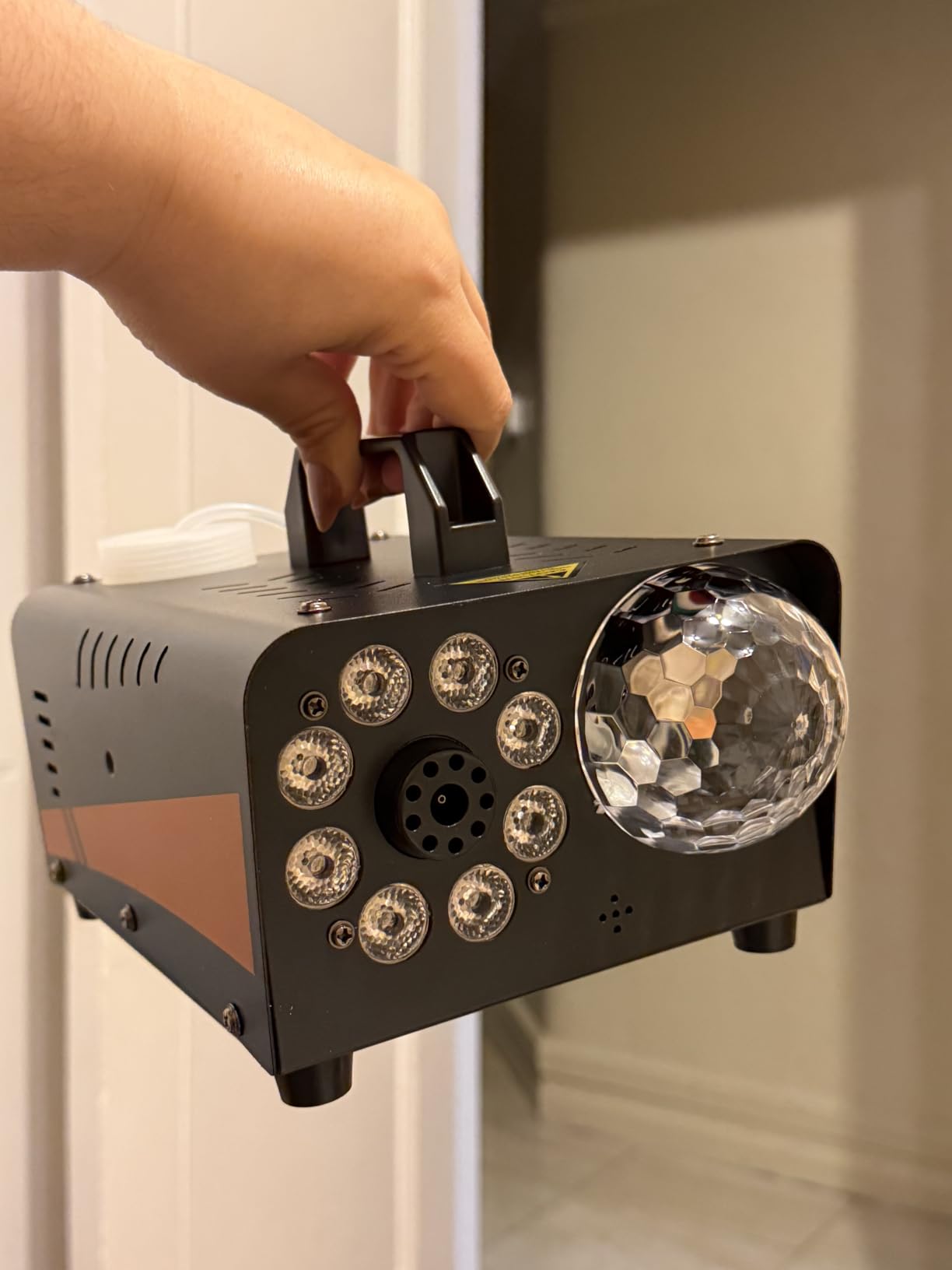 800W Fog Machine, 4500CFM for Halloween, Disco Light & Remote customer photo 1