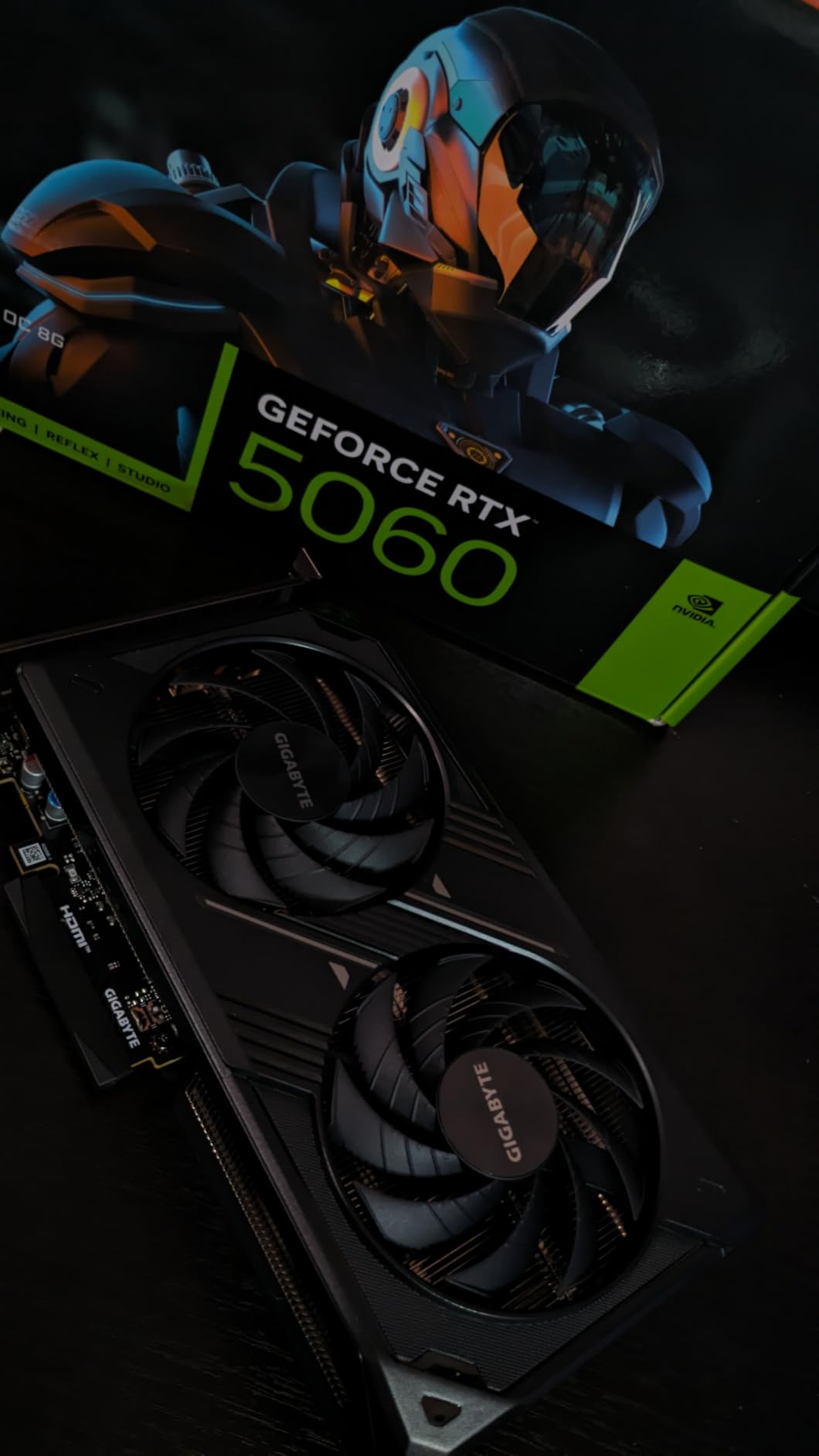 GIGABYTE GeForce RTX 5060 WINDFORCE OC 8G Graphics Card, Cooling System, 8GB 128-bit GDDR7, PCIe 5.0, Manufactured by NVIDIA, DisplayPort & HDMI - Video Output Interface, GV-N5060WF2OC-8GD Video Card customer photo 2