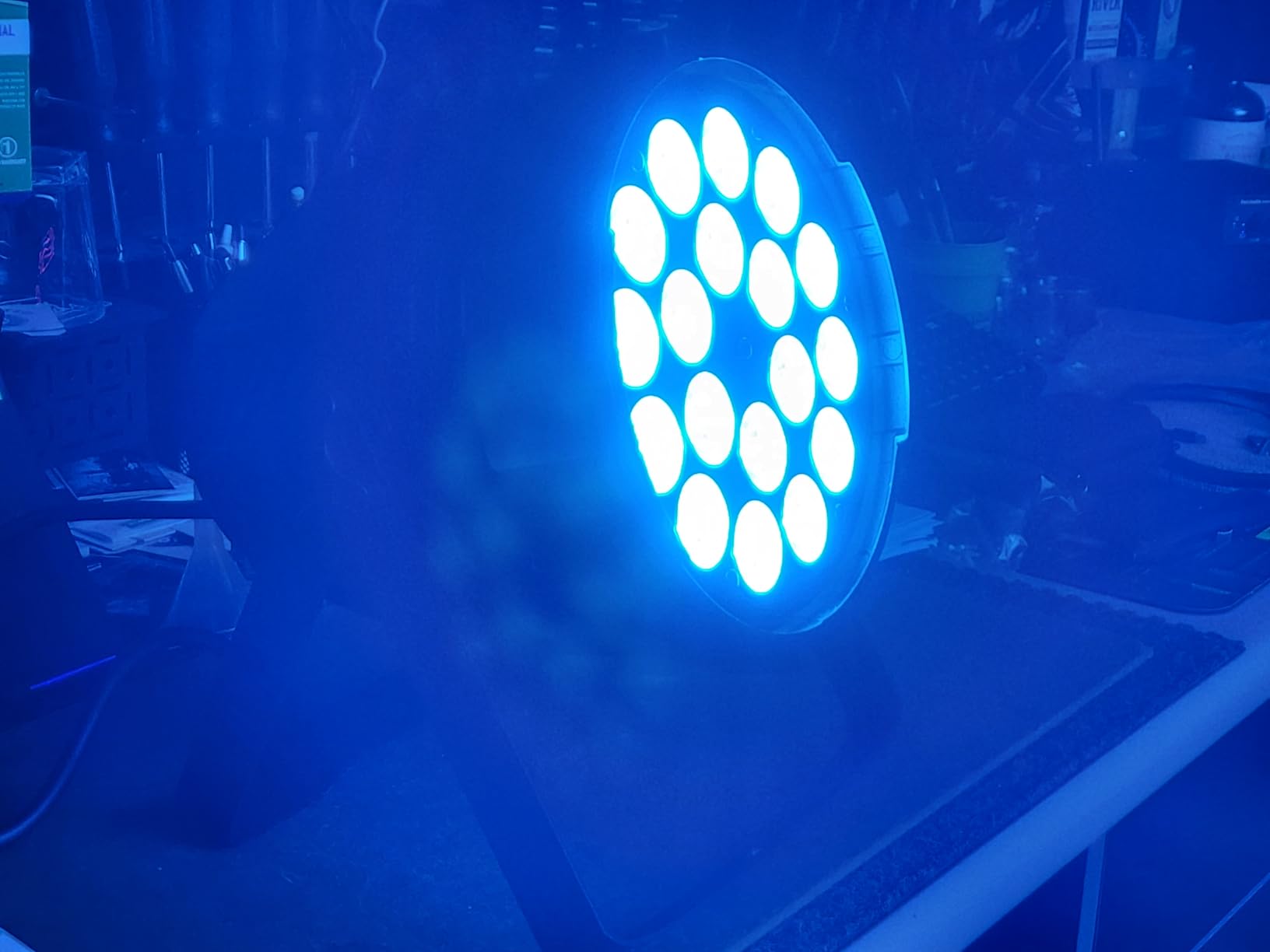 Stage Lights Mini RGB Battery Powered Uplights LED Rechargeable Par Can Lights with Halo, Sound-Activated Auto Wireless Uplights for Events Indoor Outdoor Party Wedding Stage Lighting(6 Pack) customer photo 1