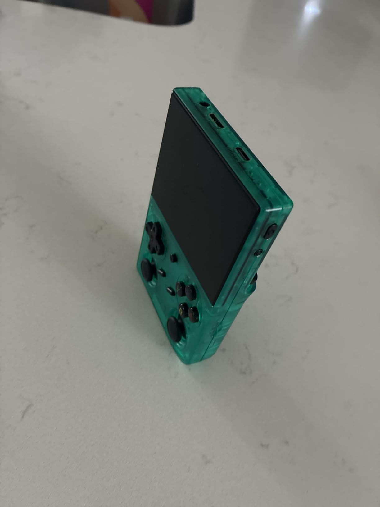 RG35XX Pro Handheld Game Consoles RG35XXPro Retro Gaming Console with 64GB Card 4353 Games Video Game Console Pocket Arcade Support 30+ Simulators WiFi Bluetooth HD Output Transparent Teal customer photo 2