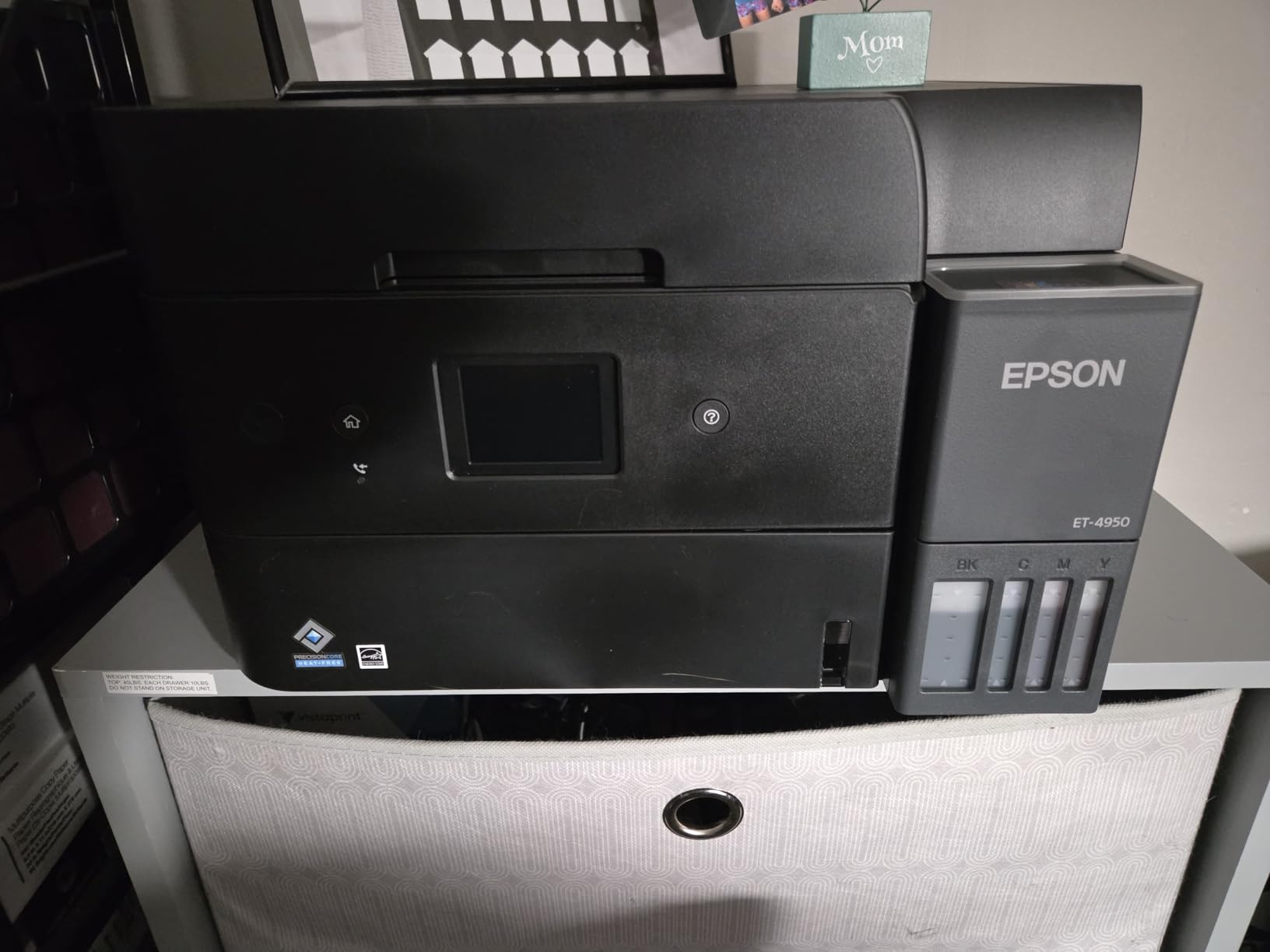 Epson EcoTank ET-4950 Wireless Color All-in-One Supertank Printer - Black customer photo 2
