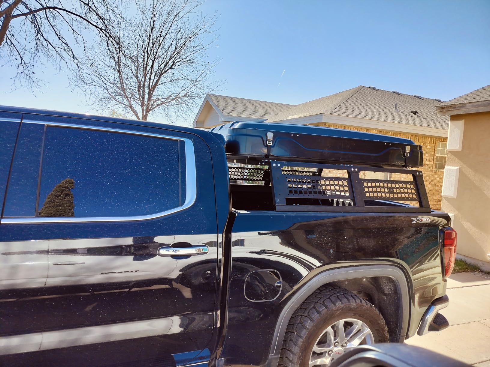 JOYTUTUS 18.8 Inch High Full Size Truck Bed Rack with Molle Panel customer photo 1