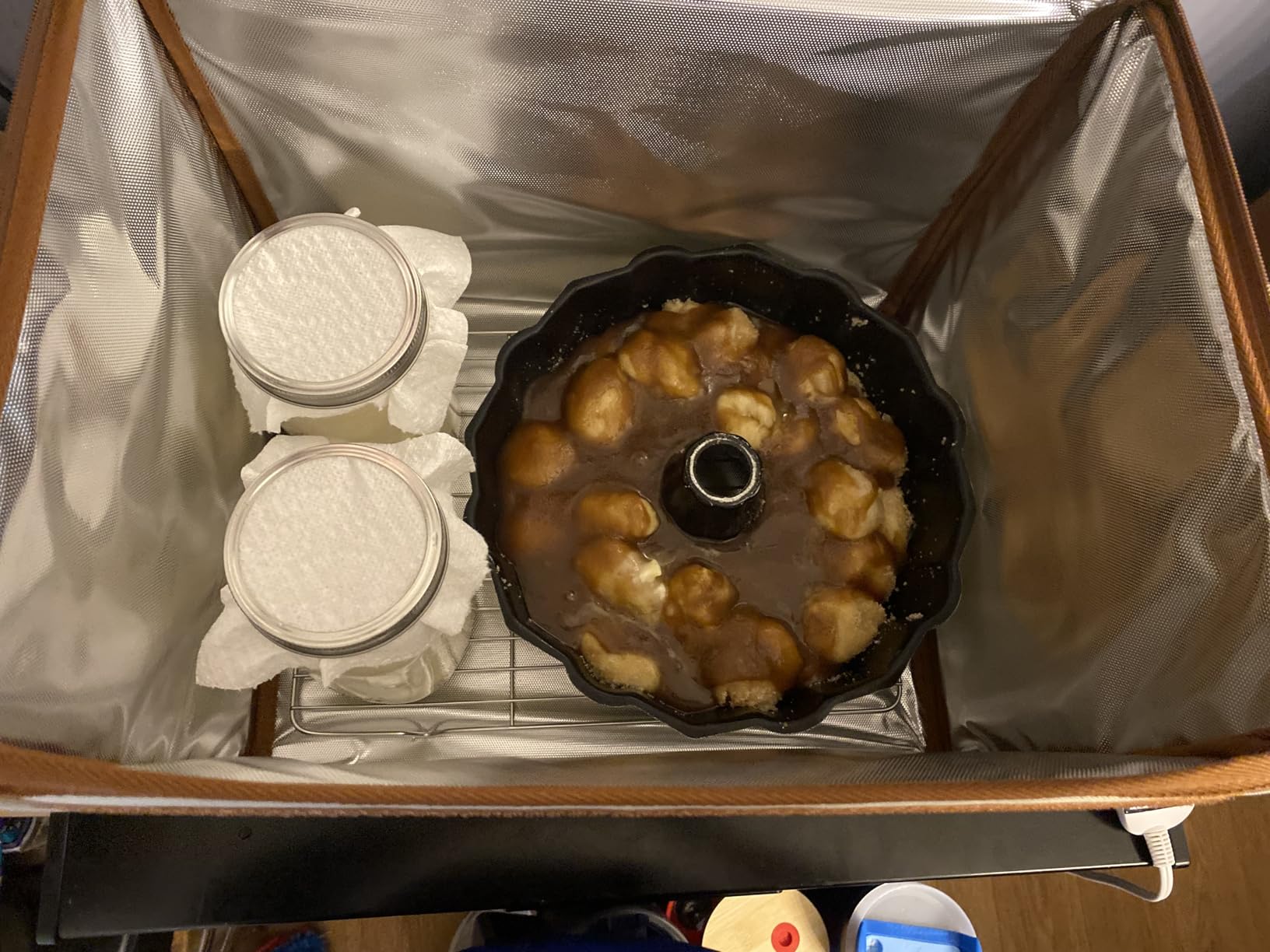 Folding Bread Proofing Box with Temp Control & 4H Auto Shut Off 48H Timer customer photo 1