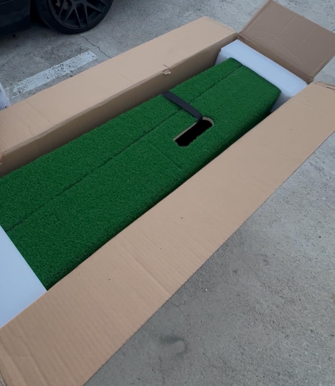 GoSports Portable Baseball Pitching Mound with Stride Lines - 80 x 28 x 6 Inches - Foldable Pitching Mound customer photo 2