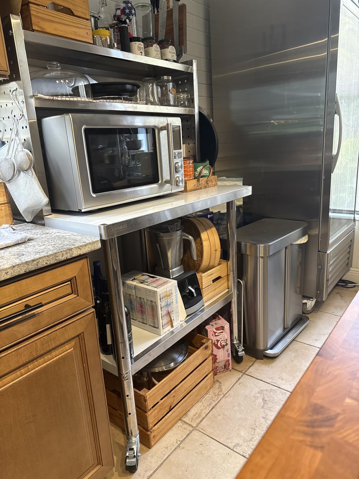 CAMMOO 60x24 NSF Stainless Steel Prep Table with Shelf & Casters Work Bench customer photo 1