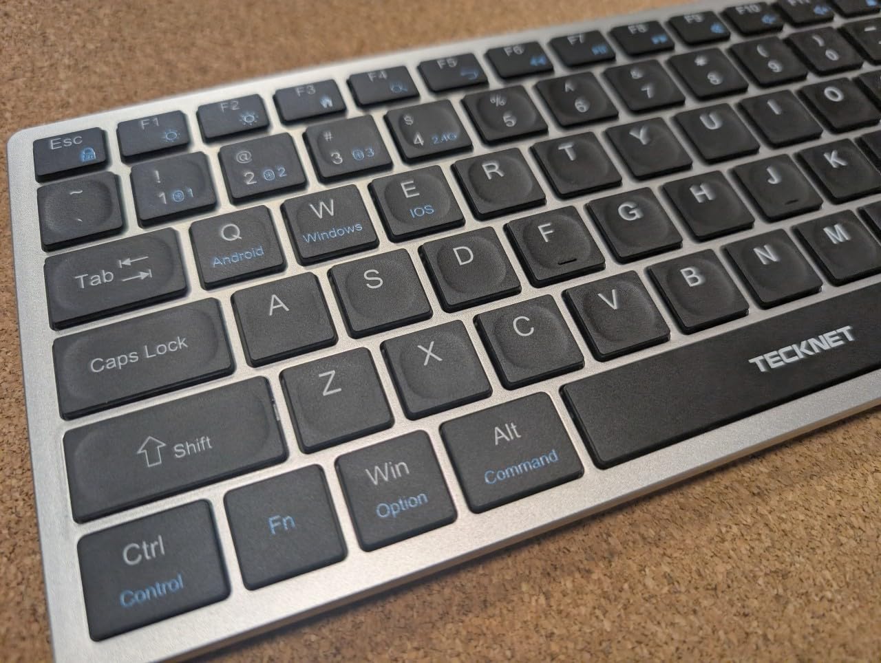 TECKNET Bluetooth Keyboard Rechargeable, 4-Device (2.4G+3BT) Small Keyboard customer photo 2