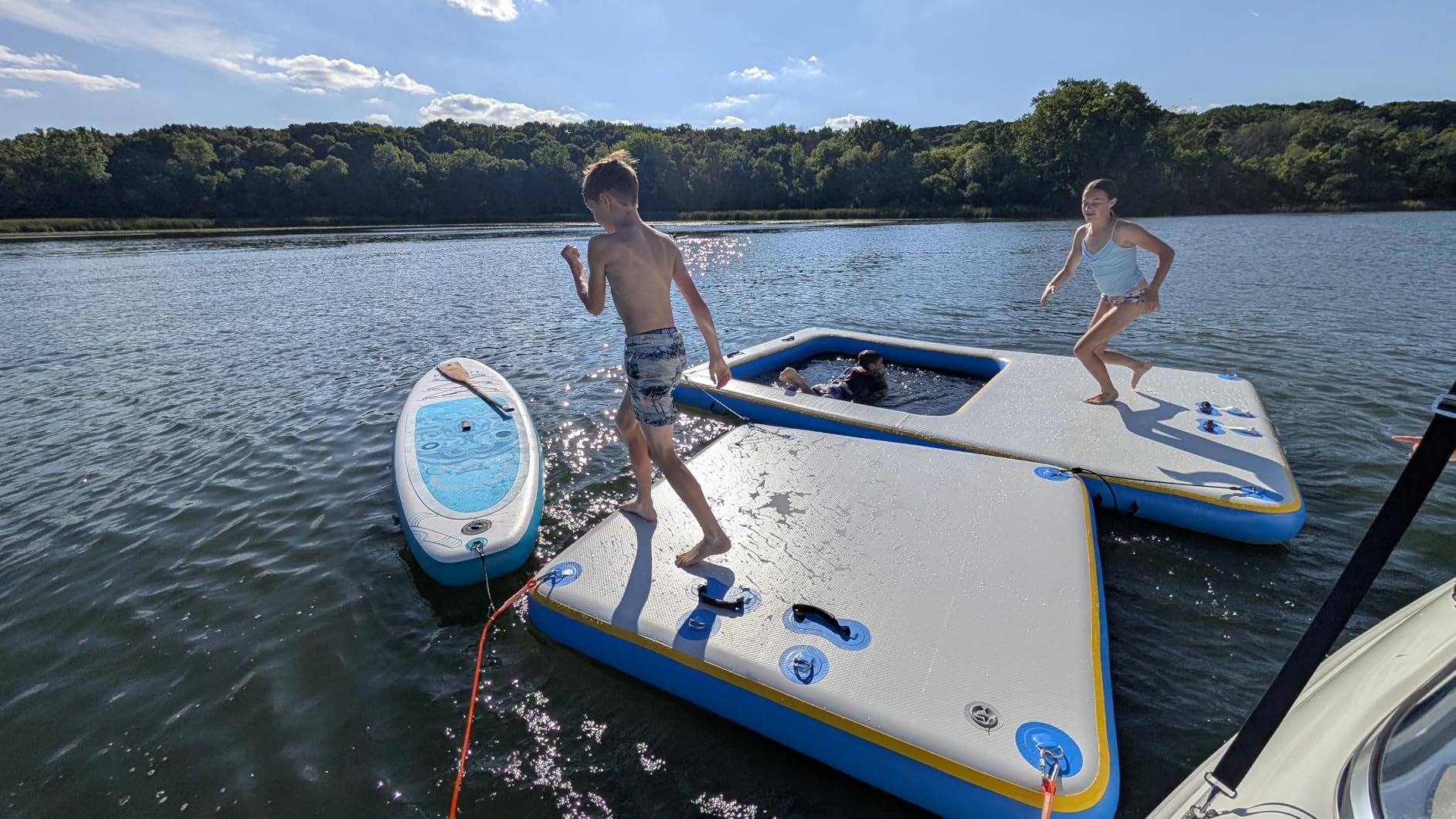 SPECRAFT 6/7/8/10/12 FT Inflatable Floating Dock, Non-Slip customer photo 2